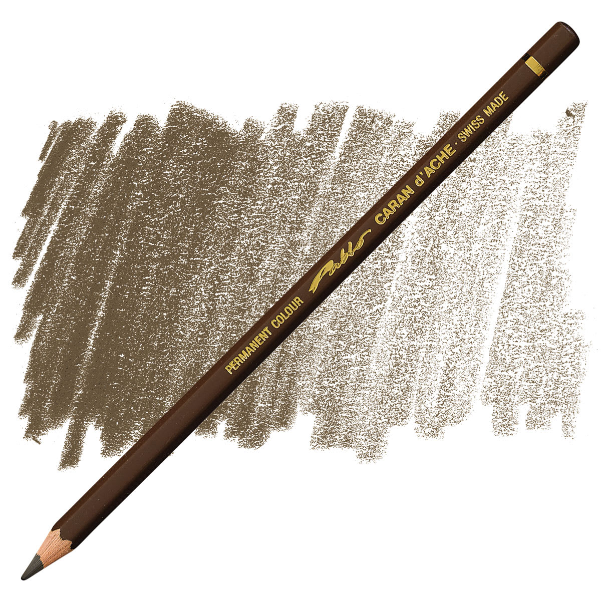 Caran d'Ache Pablo Colored Pencil - Umber pencil and swatch