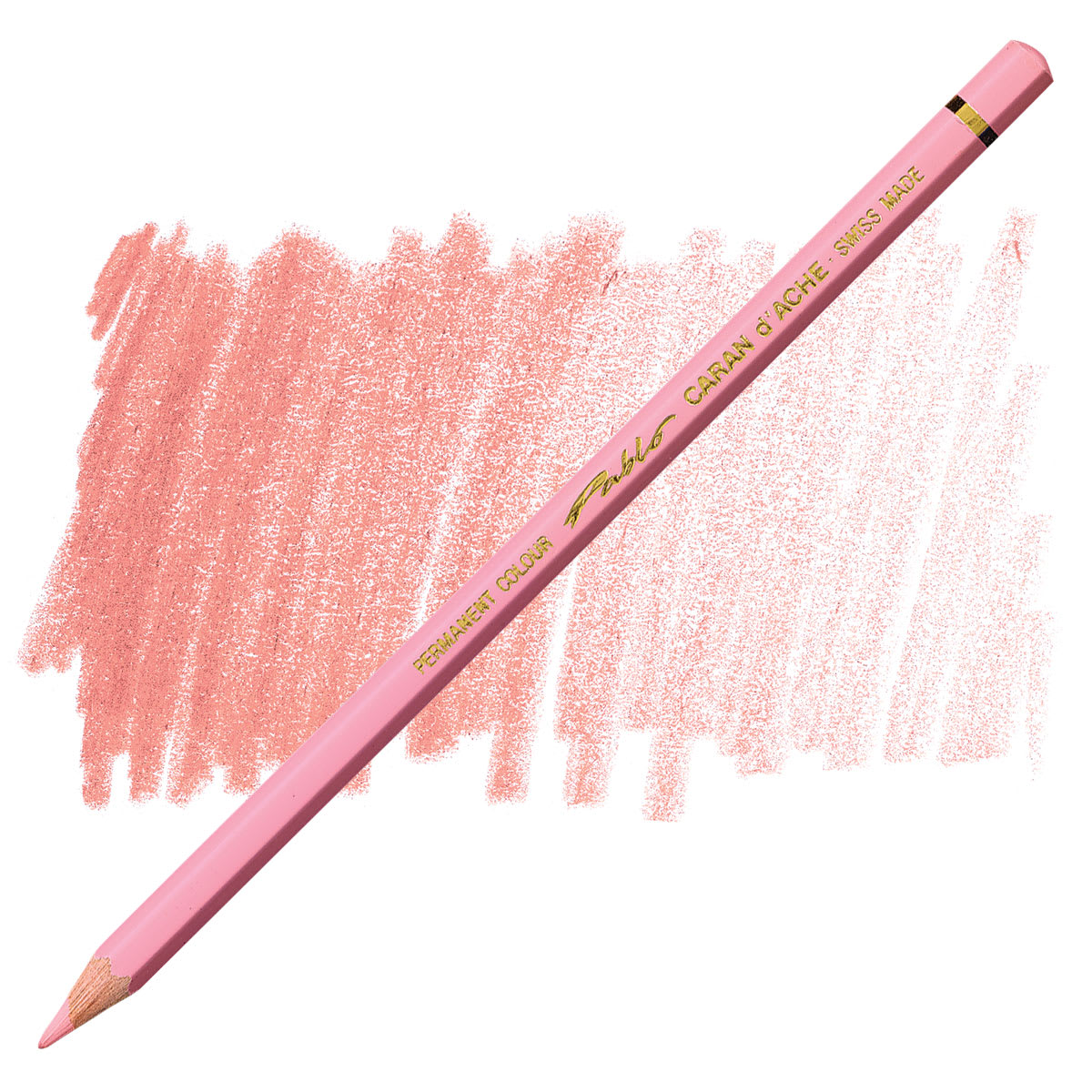 Caran d'Ache Pablo Colored Pencil - Salmon Pink pencil and swatch