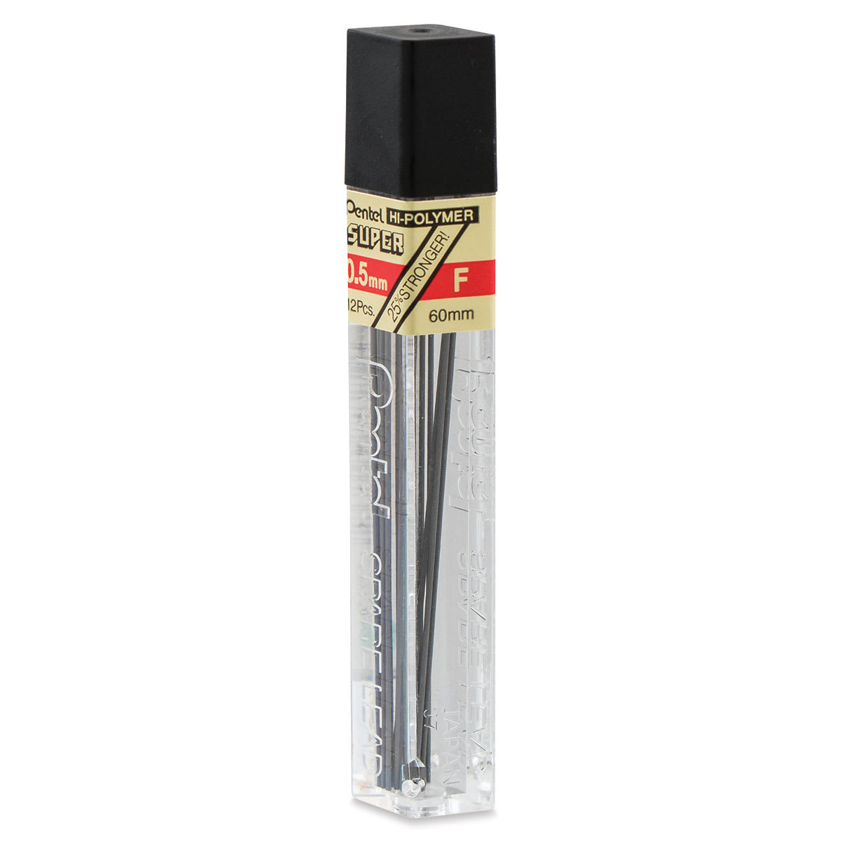 Pentel Hi-Polymer Lead Refills - 0.5 mm, Black, F