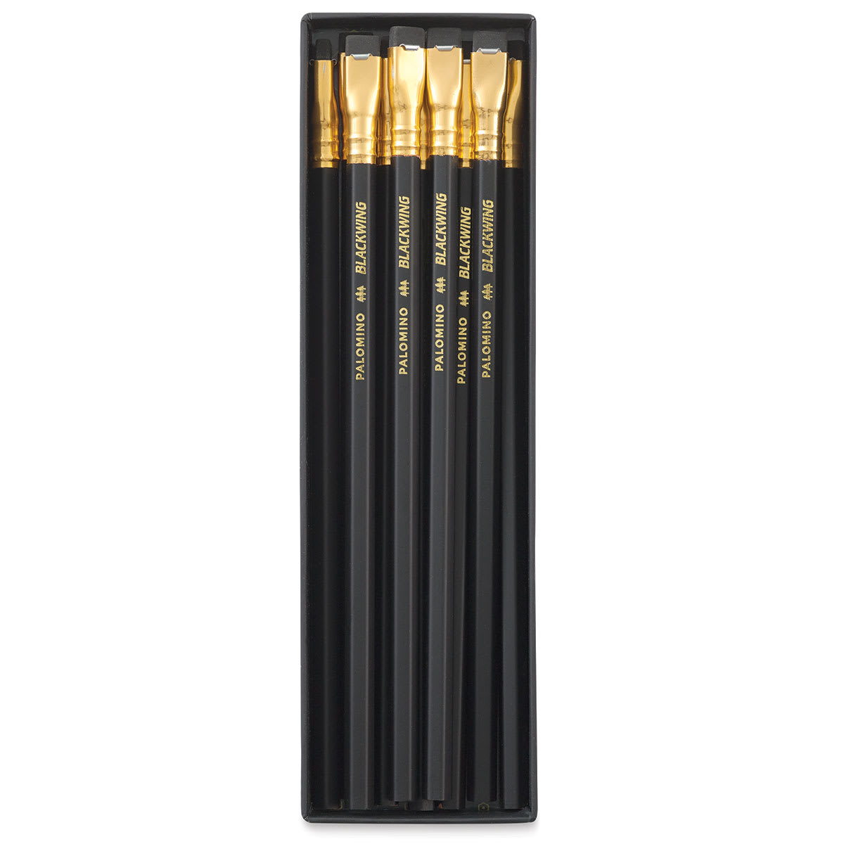 Blackwing Pencils - Matte Black, Pkg of 12, Soft, pencils shown inside