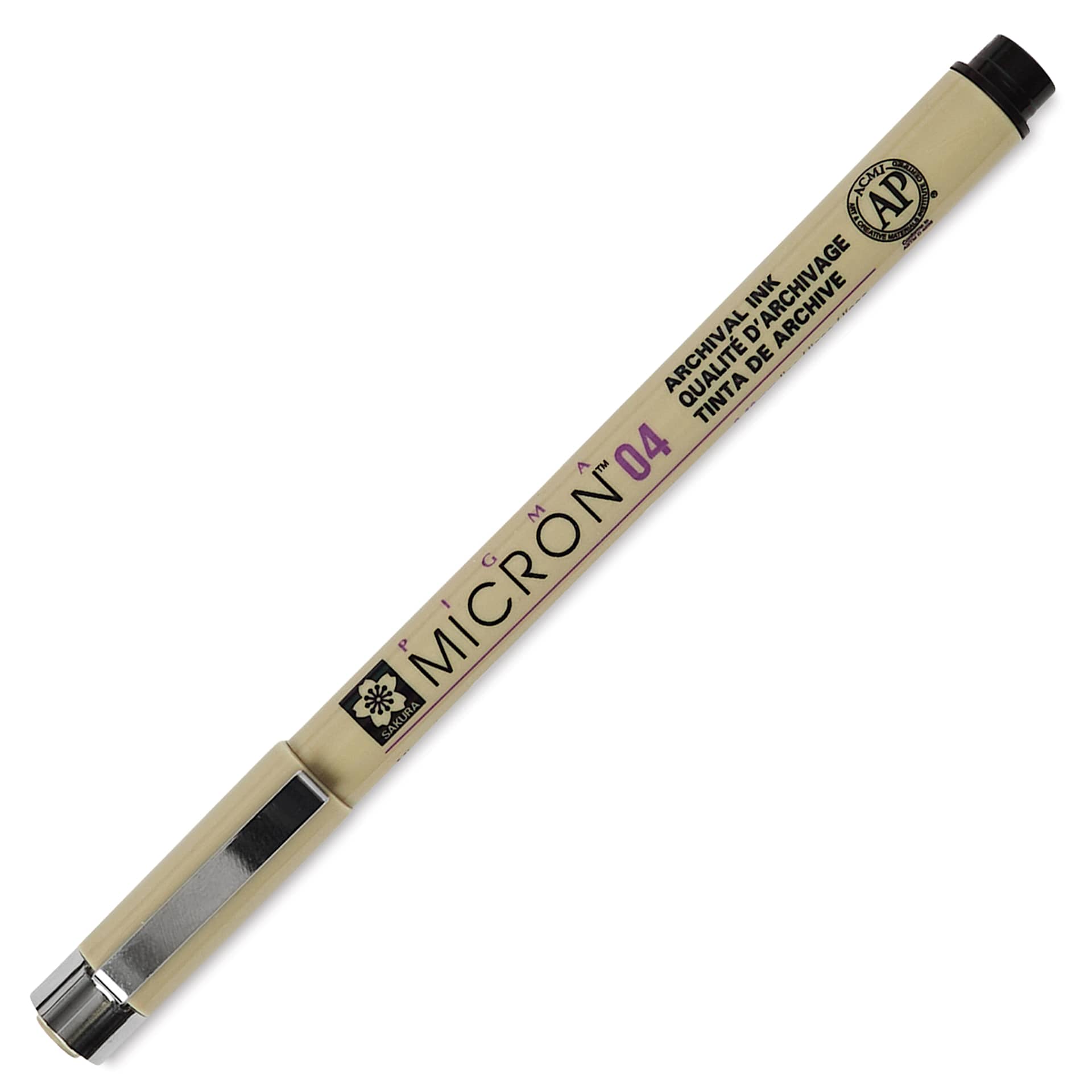 Sakura Pigma Micron Pen - Black, 04, cap on