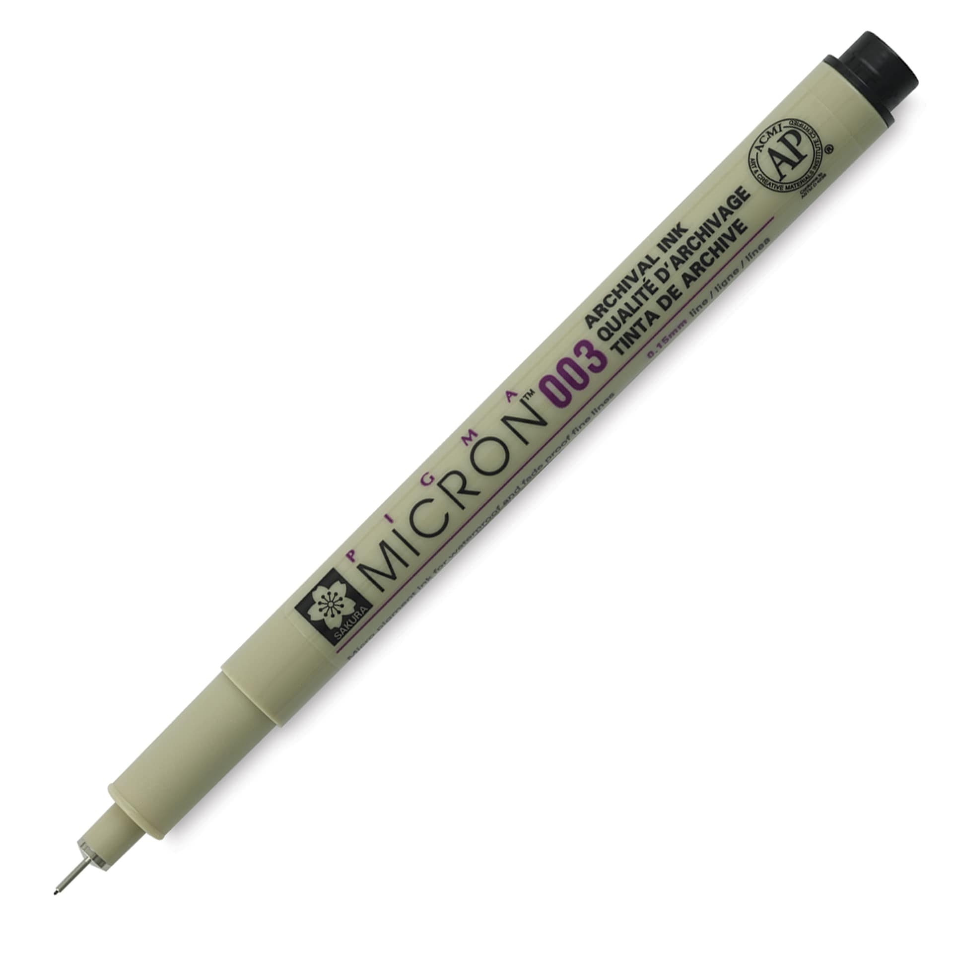 Sakura Pigma Micron Pen - Black, 003