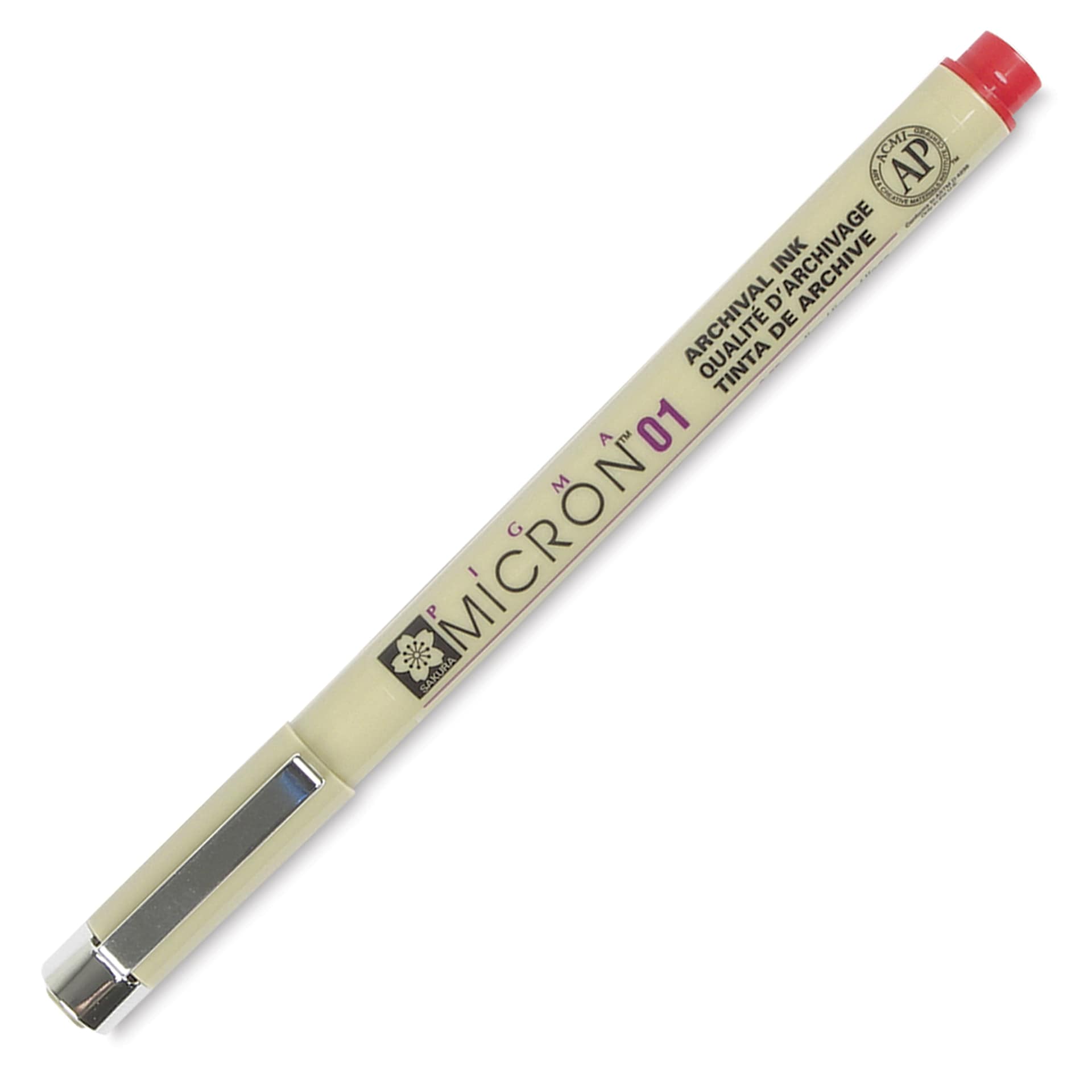 Sakura Pigma Micron Pen - Red, 01