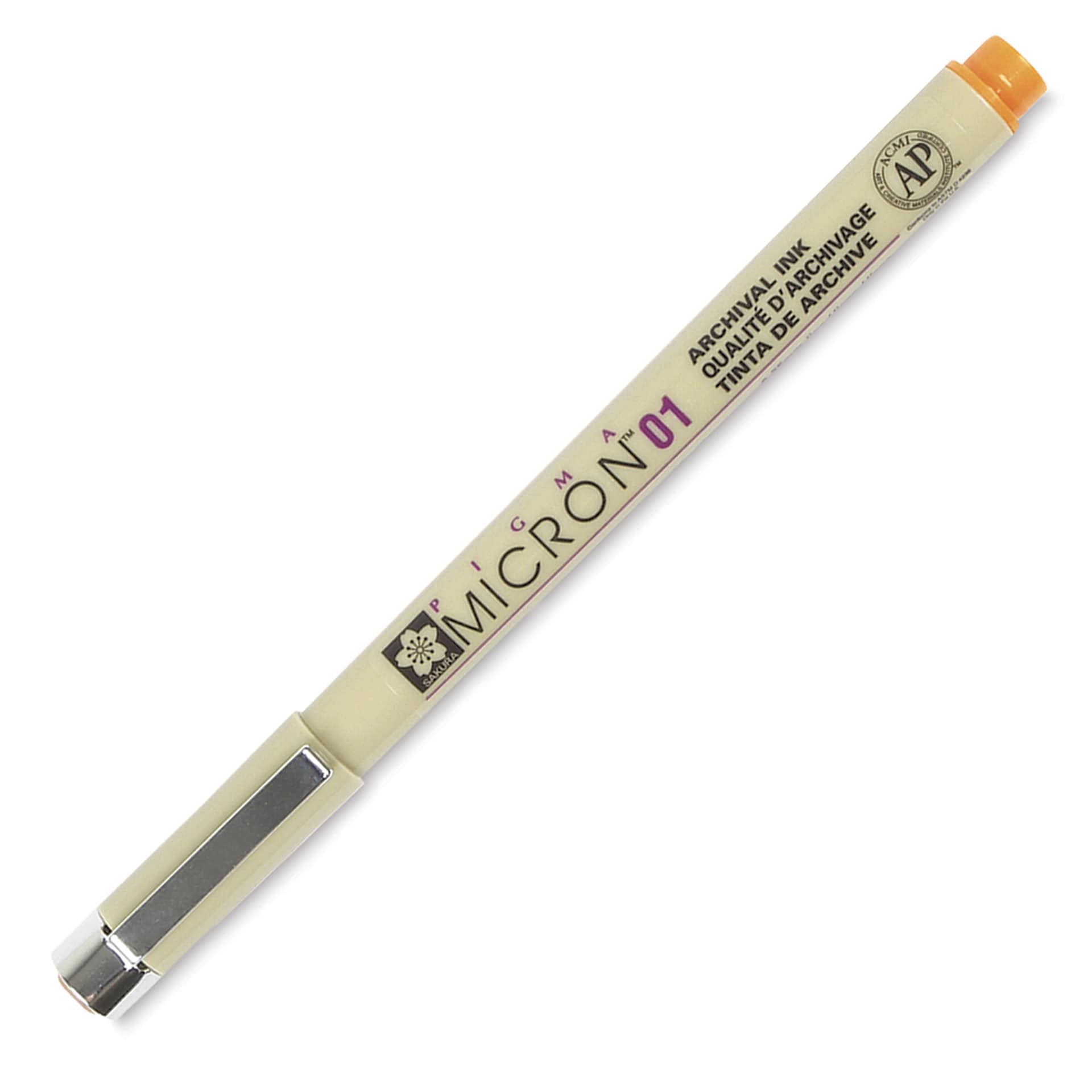 Sakura Pigma Micron Pen - Orange, 01