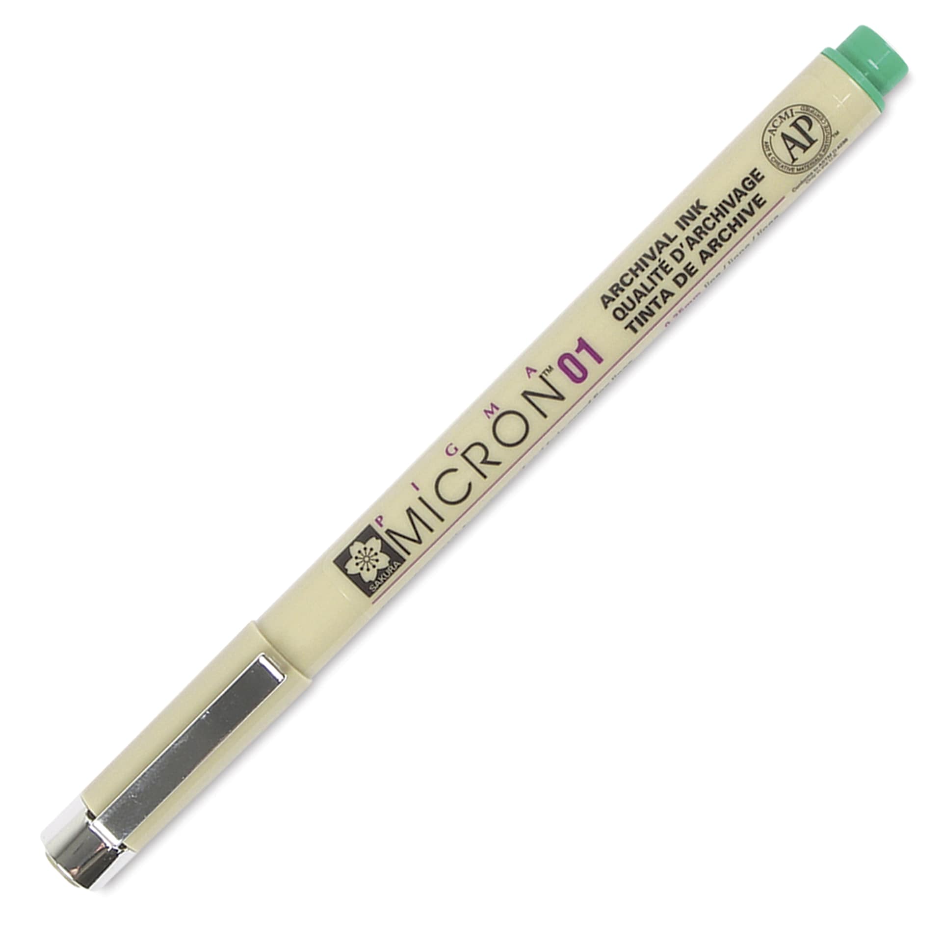 Sakura Pigma Micron Pen - Green, 01