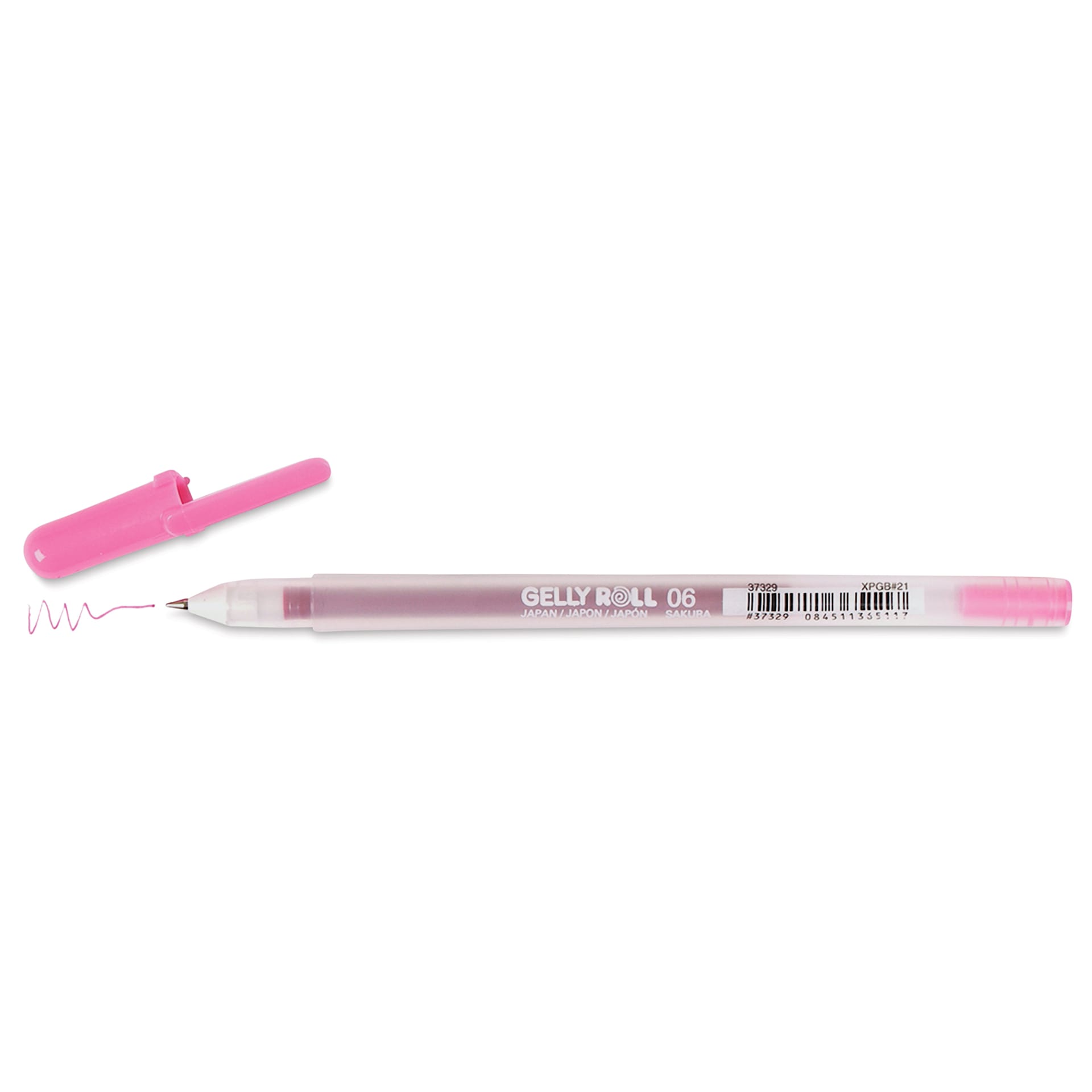 Sakura Gelly Roll Pen - Fine Point, Pink, cap off