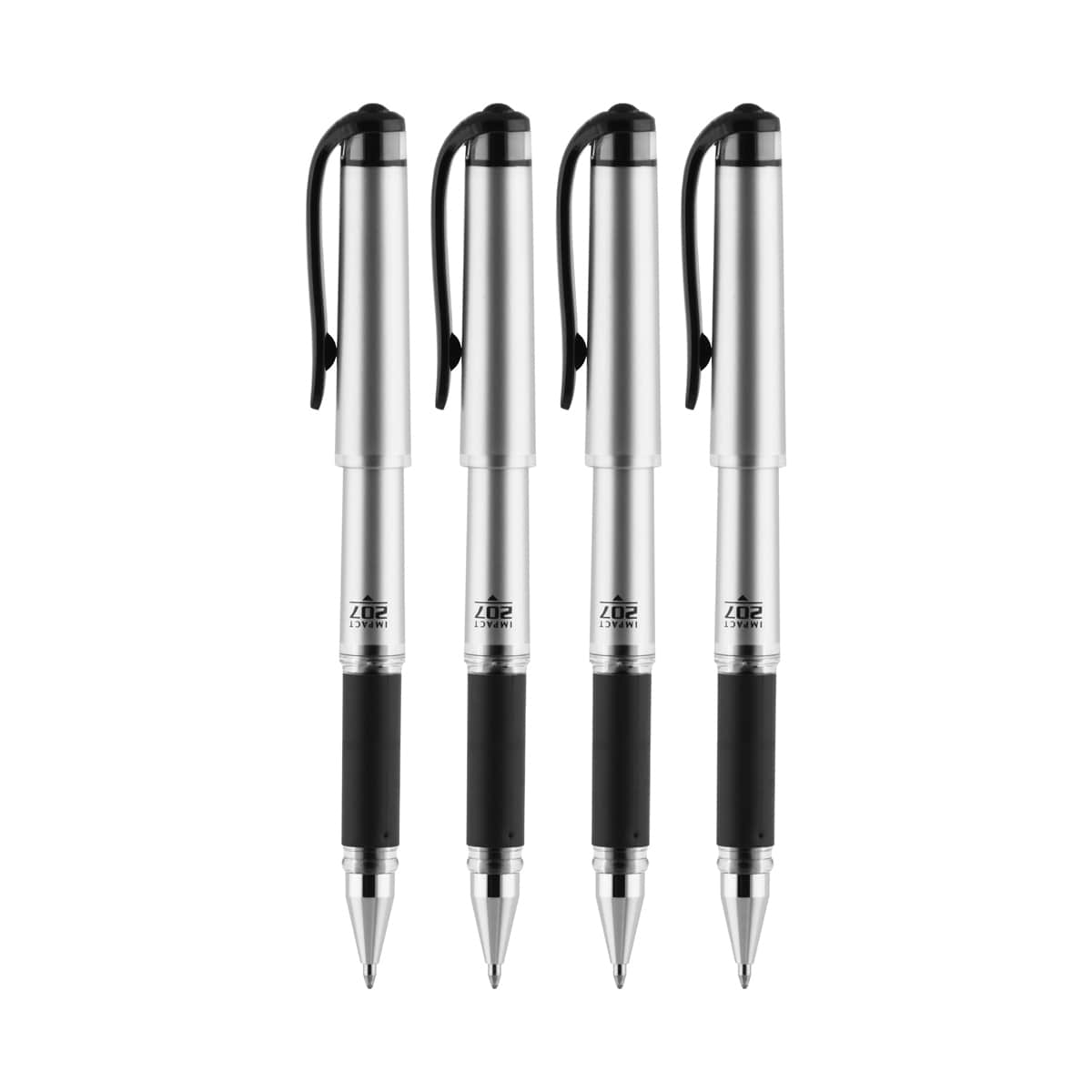 SIGNO 207 Impact Pen Black - 4-Pen Set