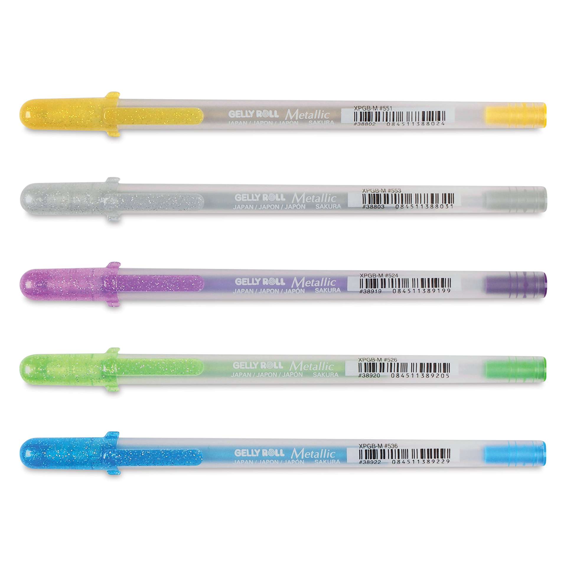 Sakura Gelly Roll Pens - Hot Metallic Colors, Medium Tip, Set of 5