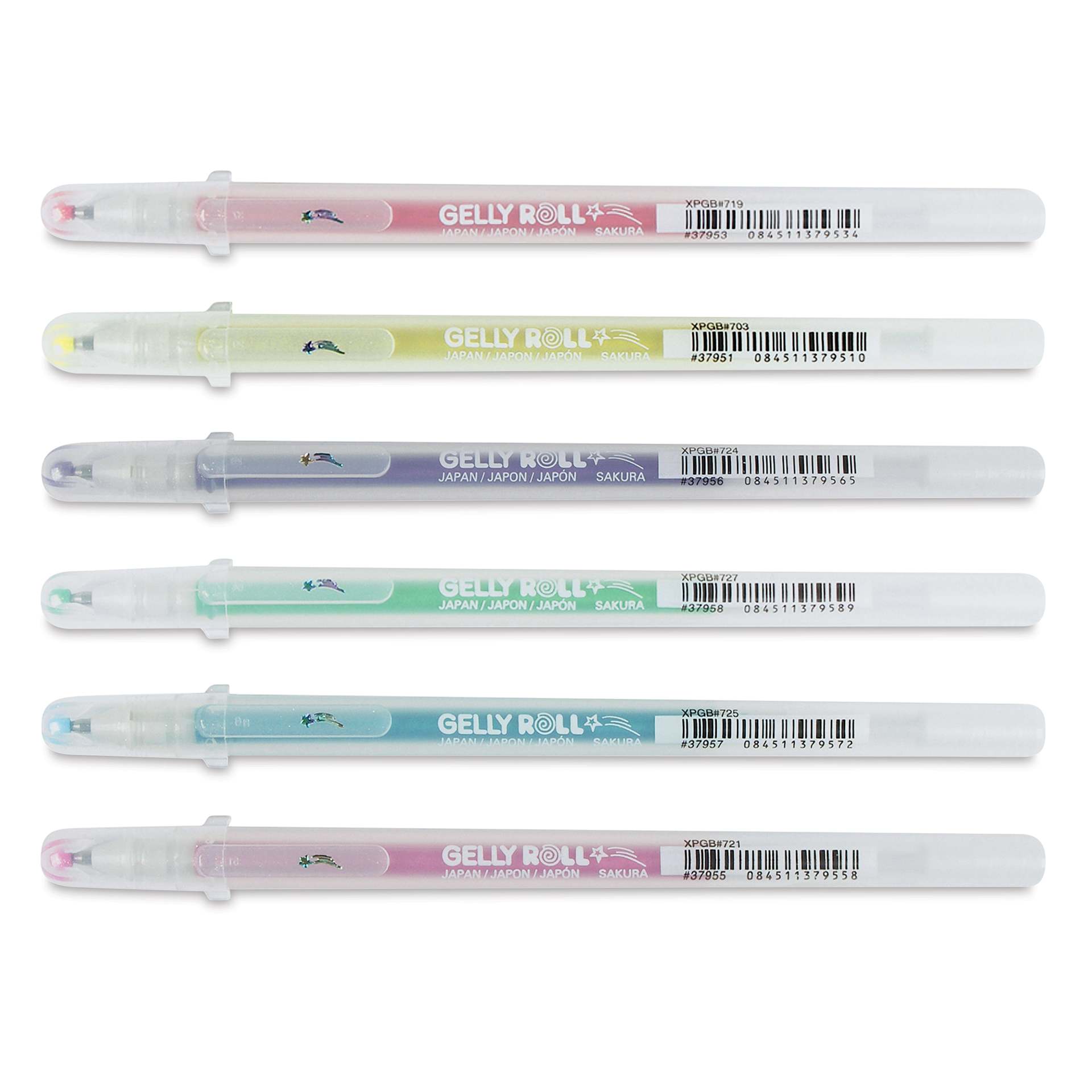 Sakura Gelly Roll Stardust Pen - Set of 6, Assorted, 0.5 mm