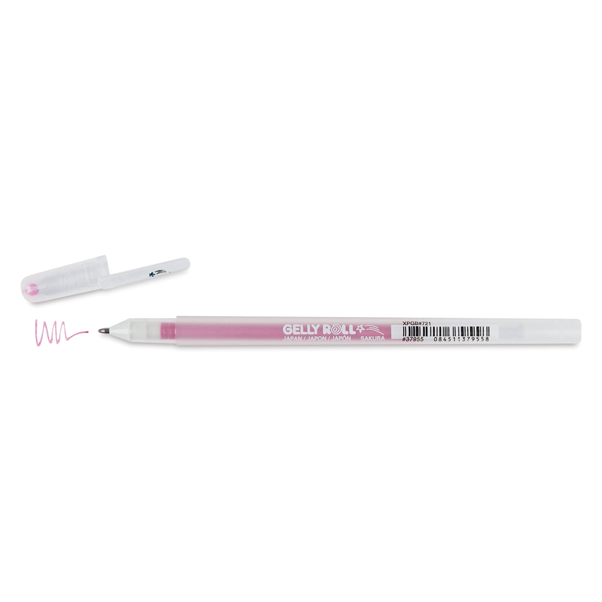 Sakura Gelly Roll Stardust Pen - Rose, 0.5 mm, cap off