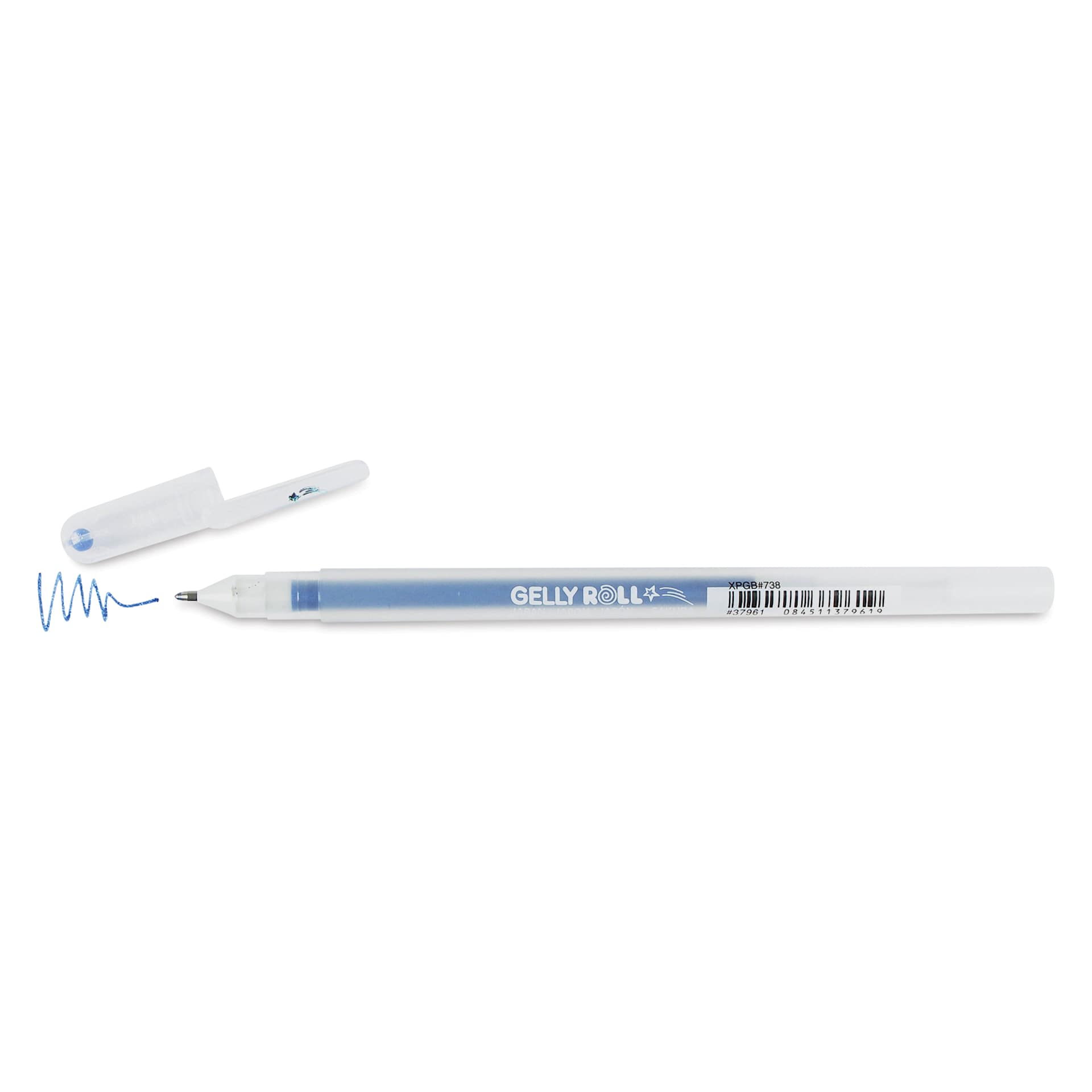 Sakura Gelly Roll Stardust Pen - Marine, 0.5 mm, cap off