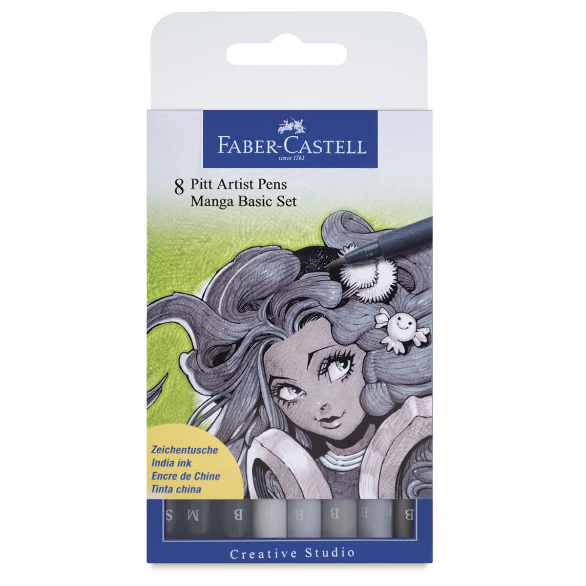 Faber-Castell Pitt Artist Pens Manga Set - Manga, Set of 8 Faber-Castell Pitt Artist Pens Manga Set - Manga, Set of 8