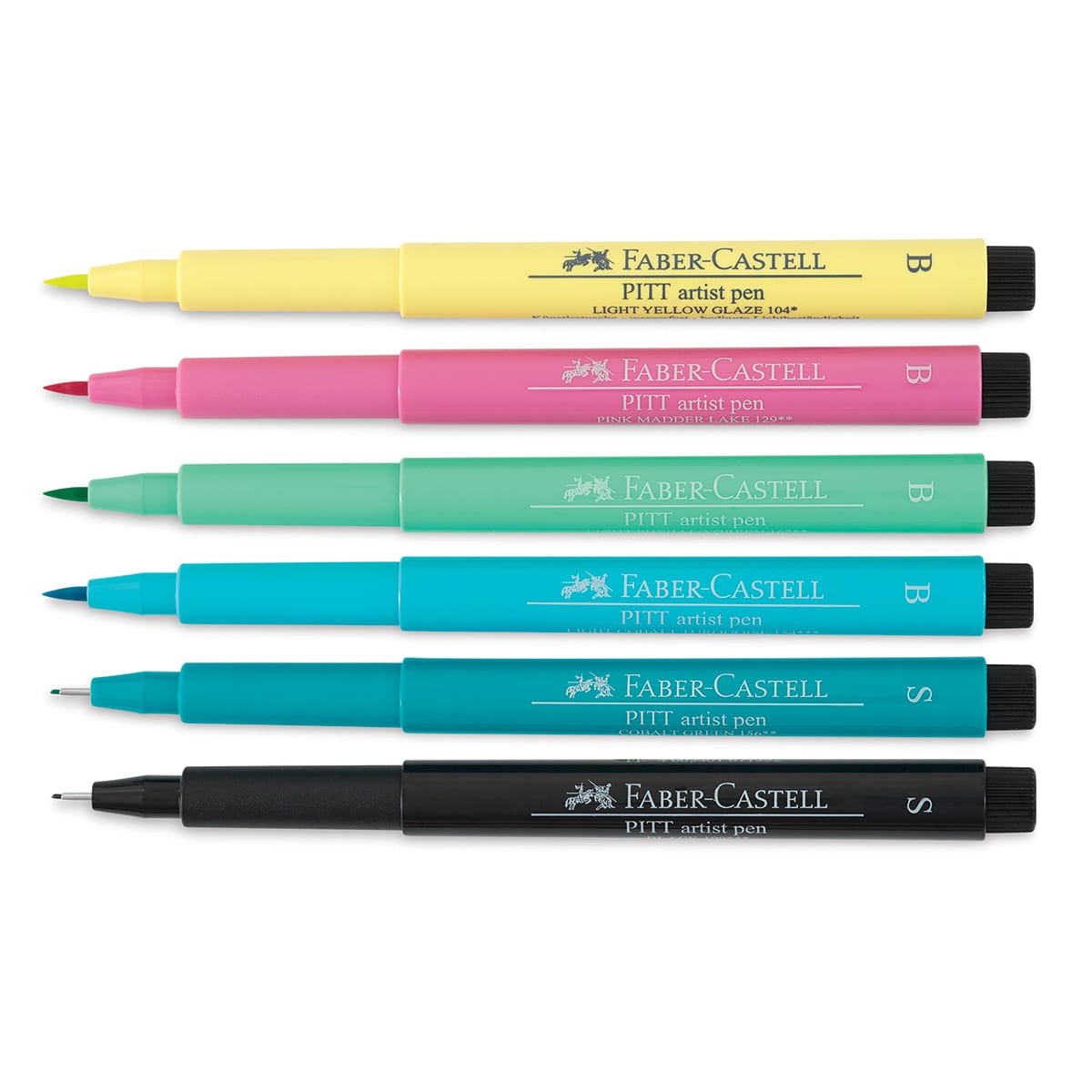 Faber-Castell Pitt Artist Pens - Be Unique Lettering Set, Set of 6 (out of package)
