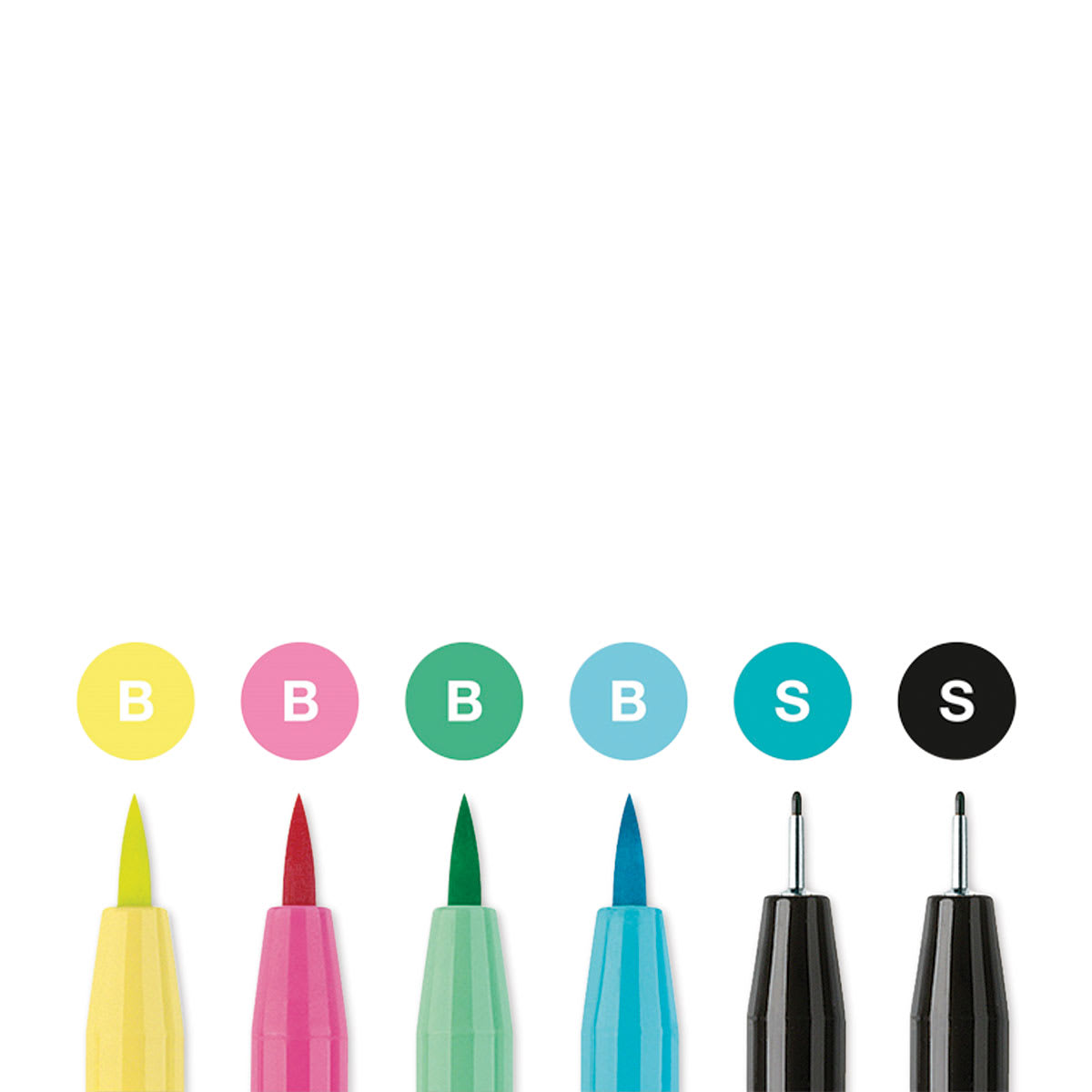 Faber-Castell Pitt Artist Pens - Be Unique Lettering Set, Set of 6