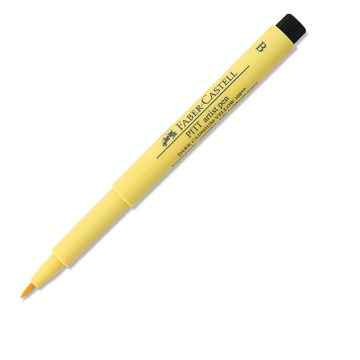 Faber-Castell Pitt Artist Pen - Dark Cadmium Yellow, Brush Nib
