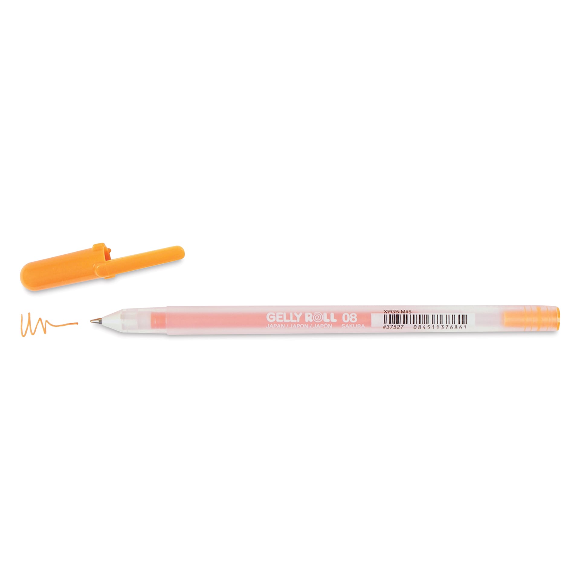 Sakura Gelly Roll Pen - Orange, Medium, cap off