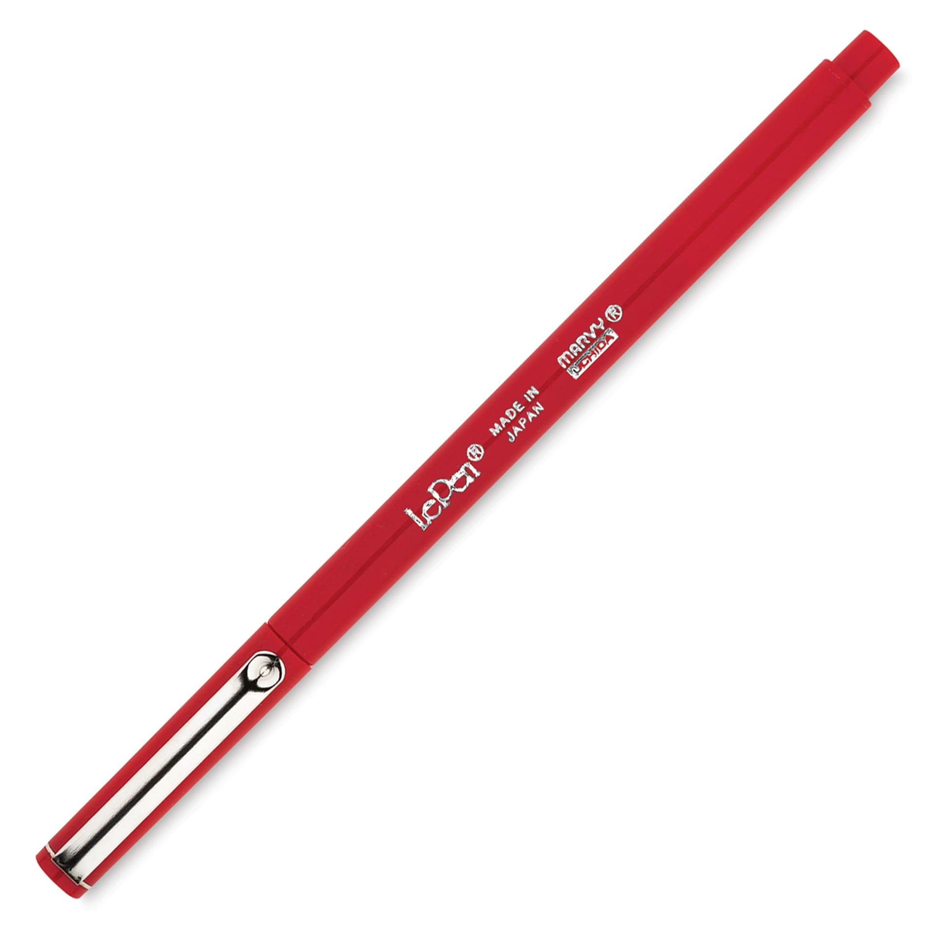 Marvy Uchida LePen Fine Line Marker - Red with cap on