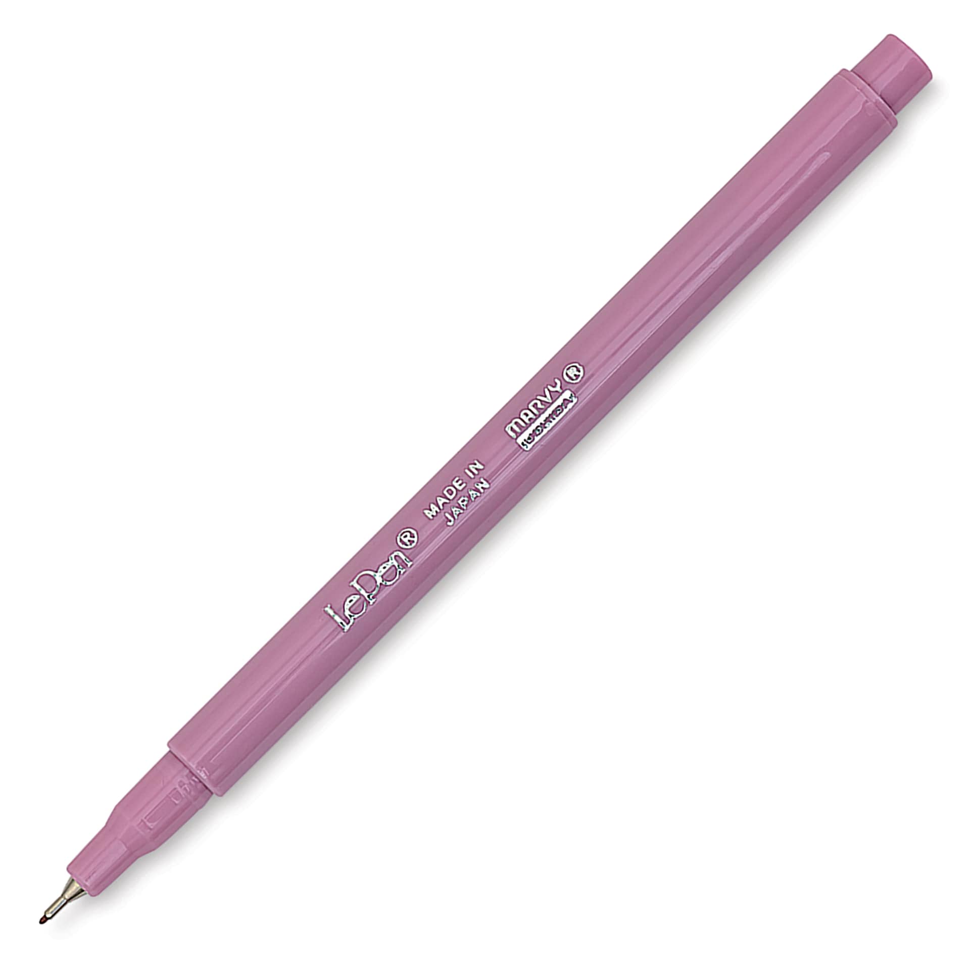 Marvy Uchida LePen Fine Line Marker - Pale Mauve, cap off