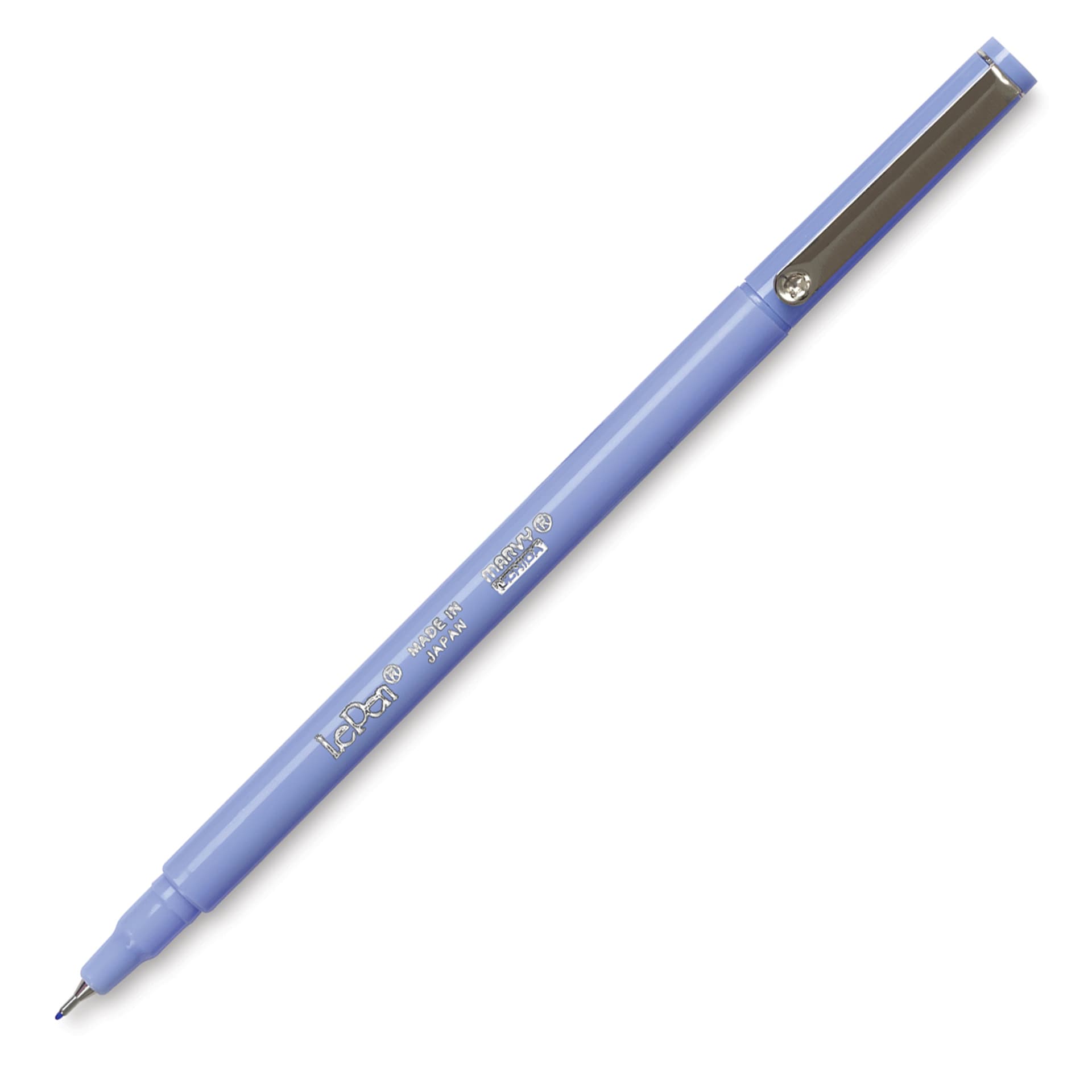 Marvy Uchida LePen Fine Line Marker - Periwinkle, cap off