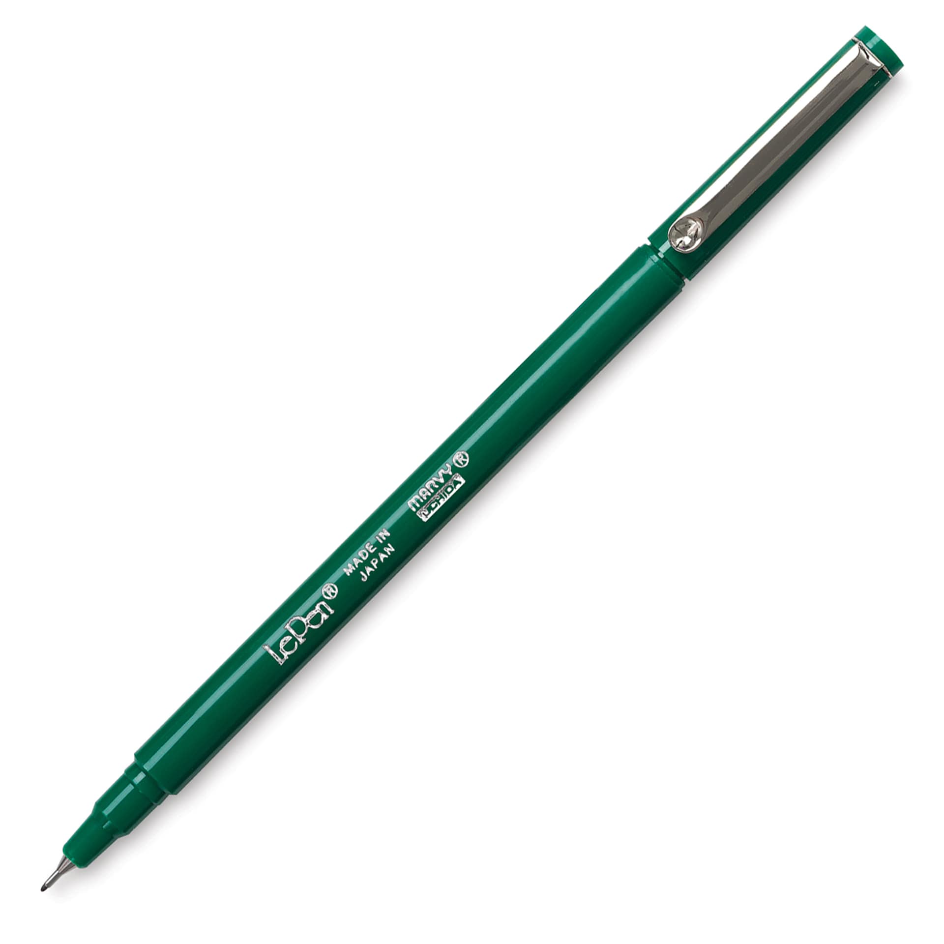 Marvy Uchida LePen Fine Line Marker - Green, cap off
