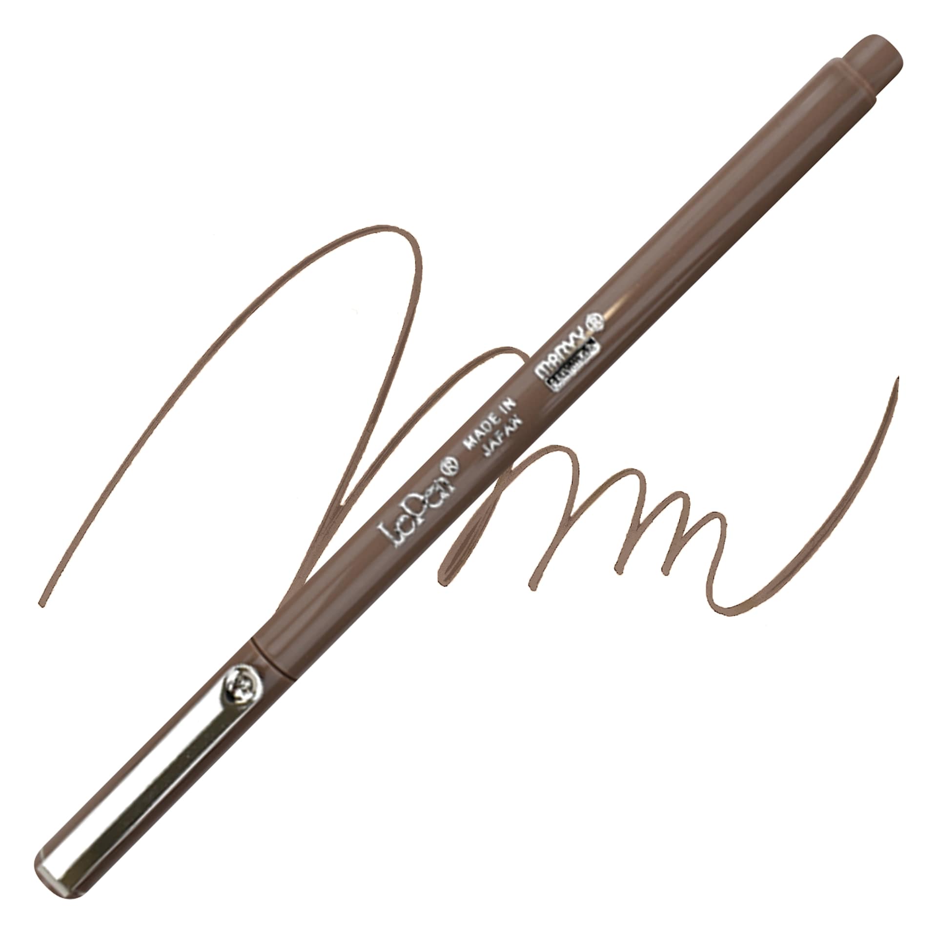 Marvy Uchida LePen Fine Line Marker - Cocoa marker and swatch