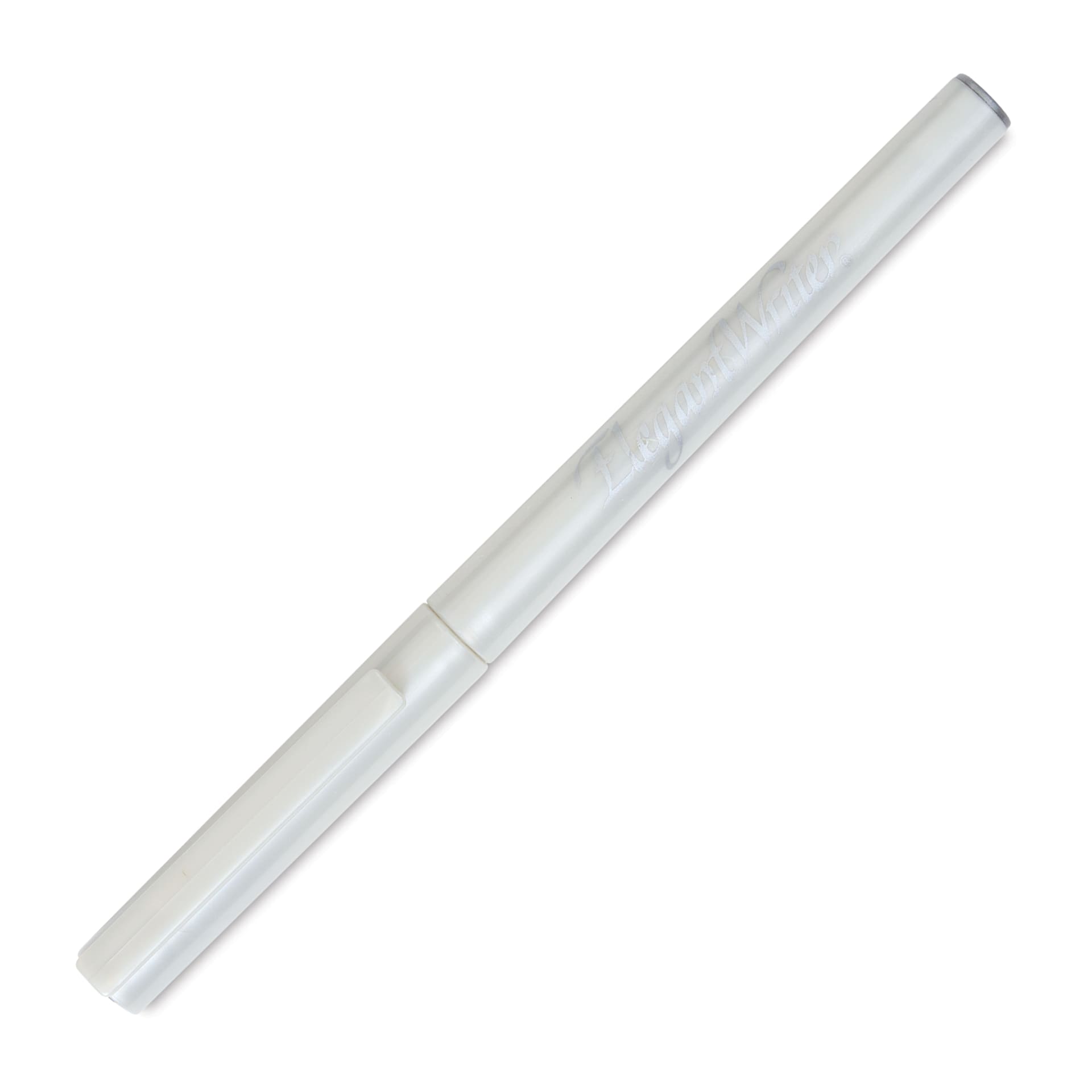 Speedball Elegant Writer Calligraphy Marker - 3.0 mm, Silver, single marker with cap on