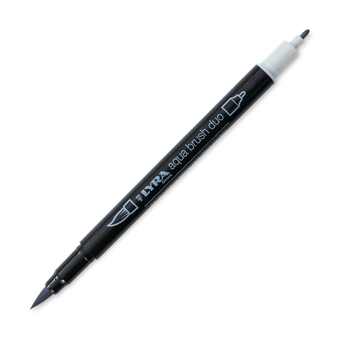 Lyra Aqua Brush Duo Marker - Warm Grey Light 195 (with caps off)