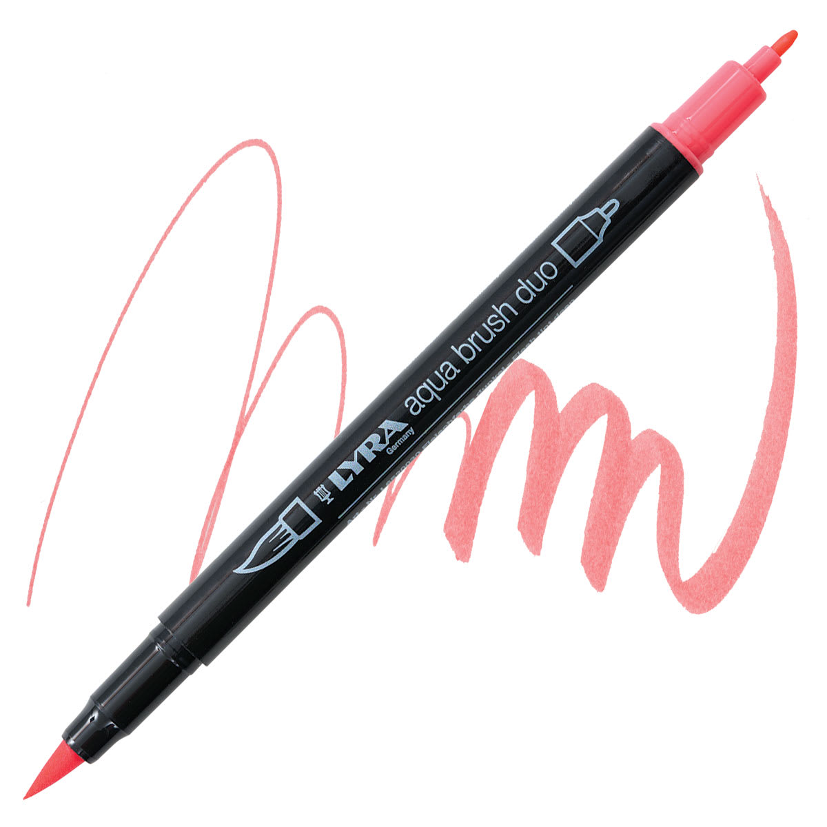 Lyra Aqua Brush Duo Marker - Flesh Tint Deep 030 marker and swatch
