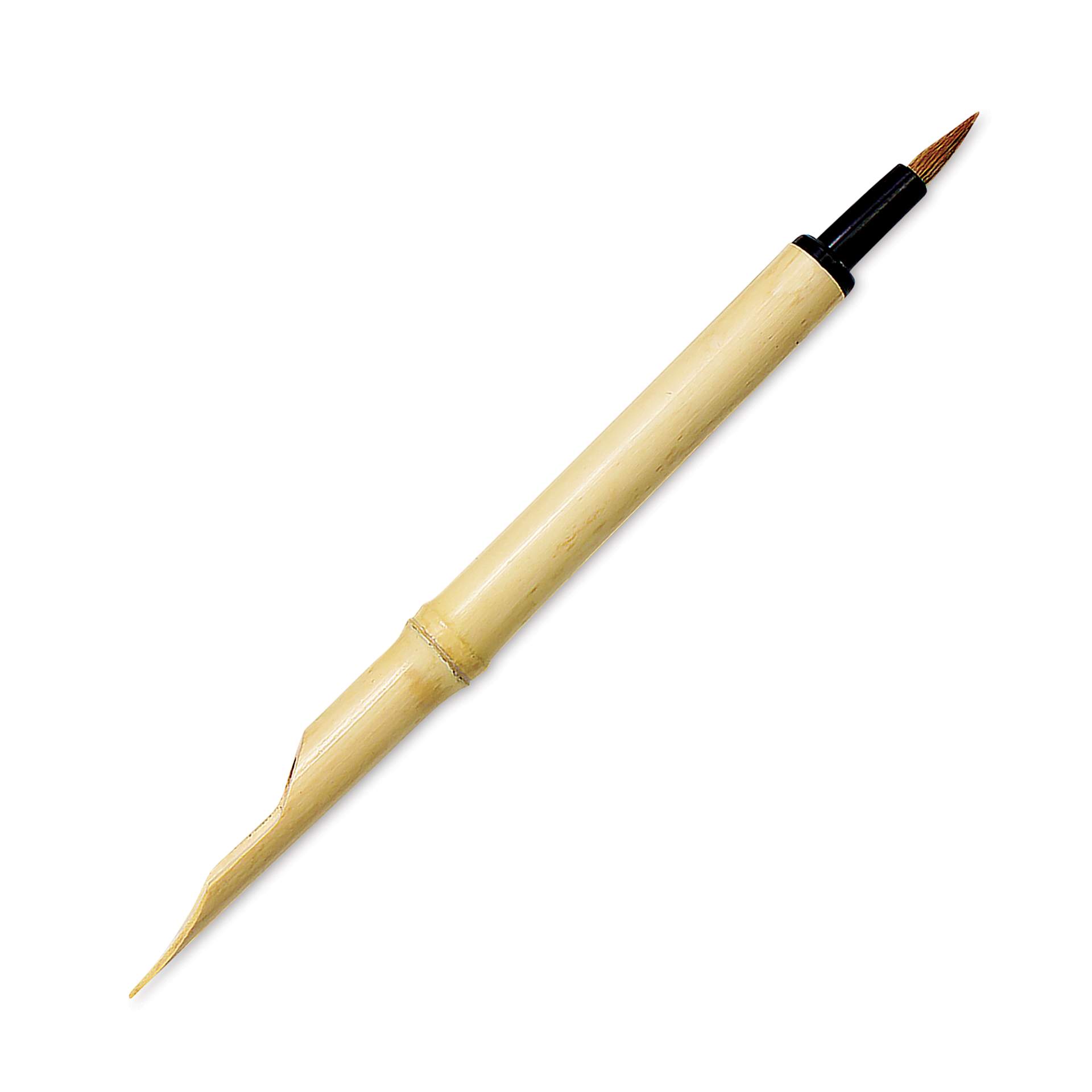 Yasutomo Bamboo Pen and Brush - 7-3/4" x 1/2" (side)