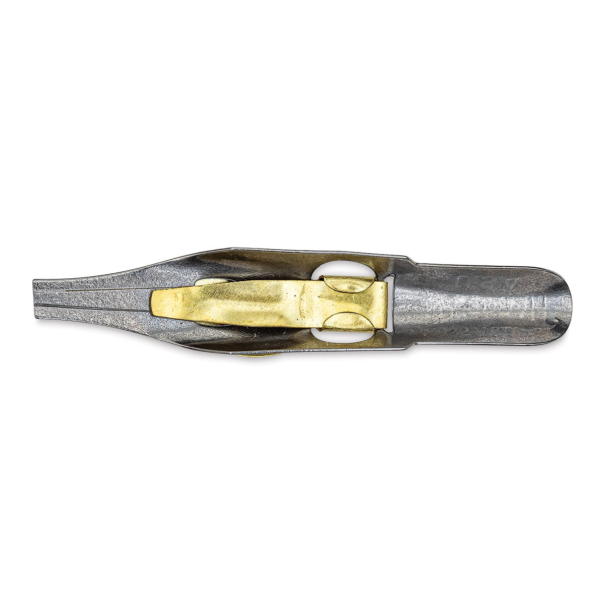 Speedball Broad Edge C-Series Flat Calligraphy Nib - C2, bottom view of the nib