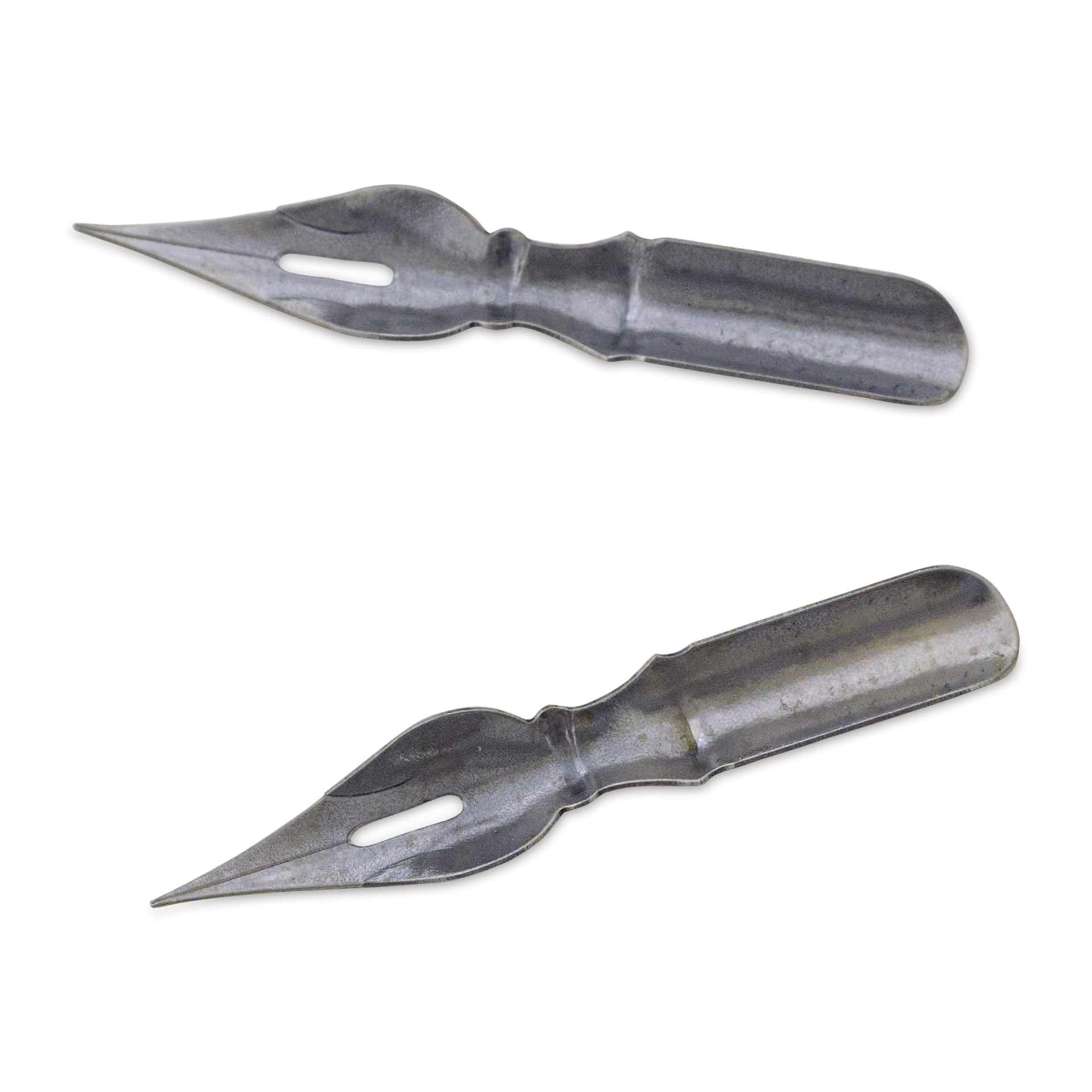 Speedball Hunt Bowl Pointed Dip Pen - Extra Fine, #512, Pkg of 2 Nibs, flipped upside down