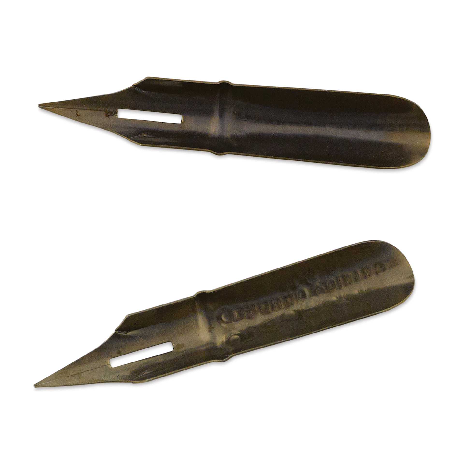 Speedball Hunt School Dip Pen - #56, Pkg of 2 Nibs, flipped upside down