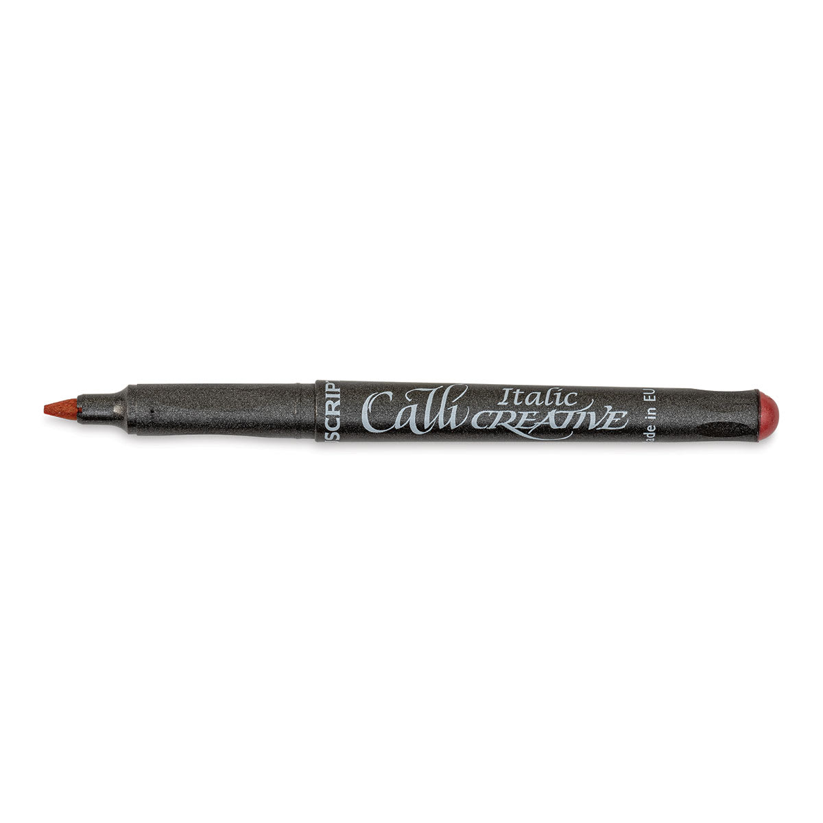 Manuscript CalliCreative Italic Marker - Metallic Pink, 2.5 mm, Medium Point with cap off