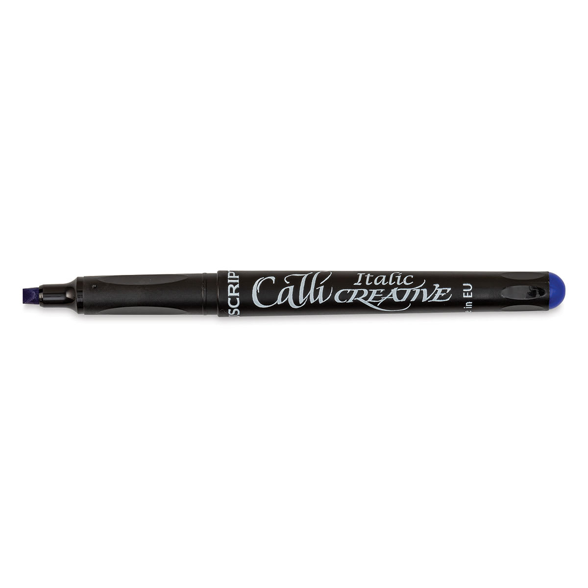 Manuscript CalliCreative Italic Marker - Blue, 3.6 mm, Broad Point with cap off