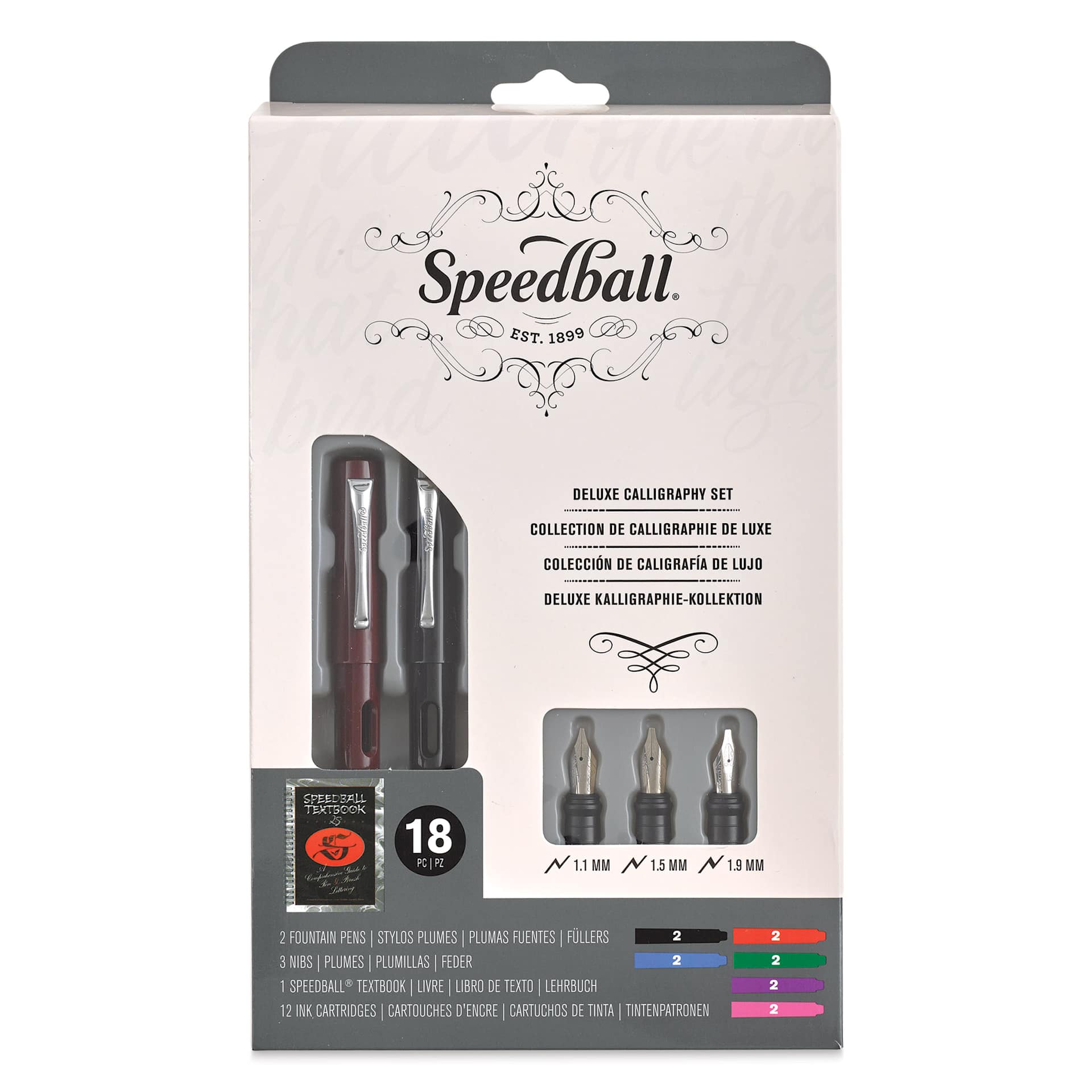 Speedball Calligraphy Fountain Pens - Deluxe Calligraphy Collection front of package