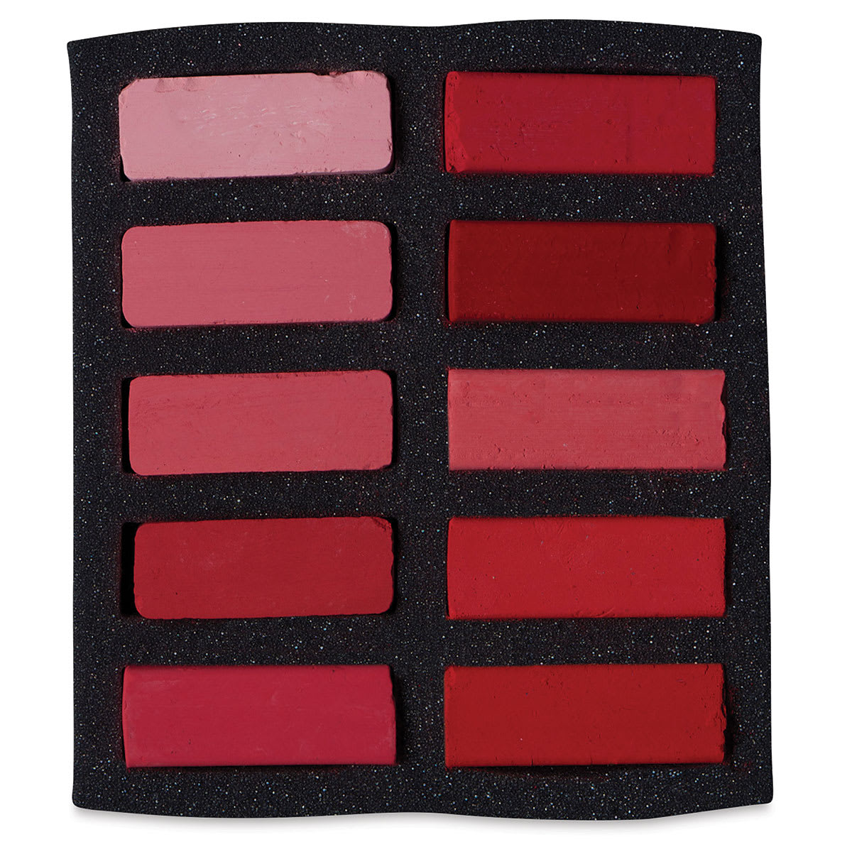 Art Spectrum Extra Soft Square Pastel - Reds Set of 10 shown in tray Art Spectrum Extra Soft Square Pastel - Reds Set of 10 shown in tray