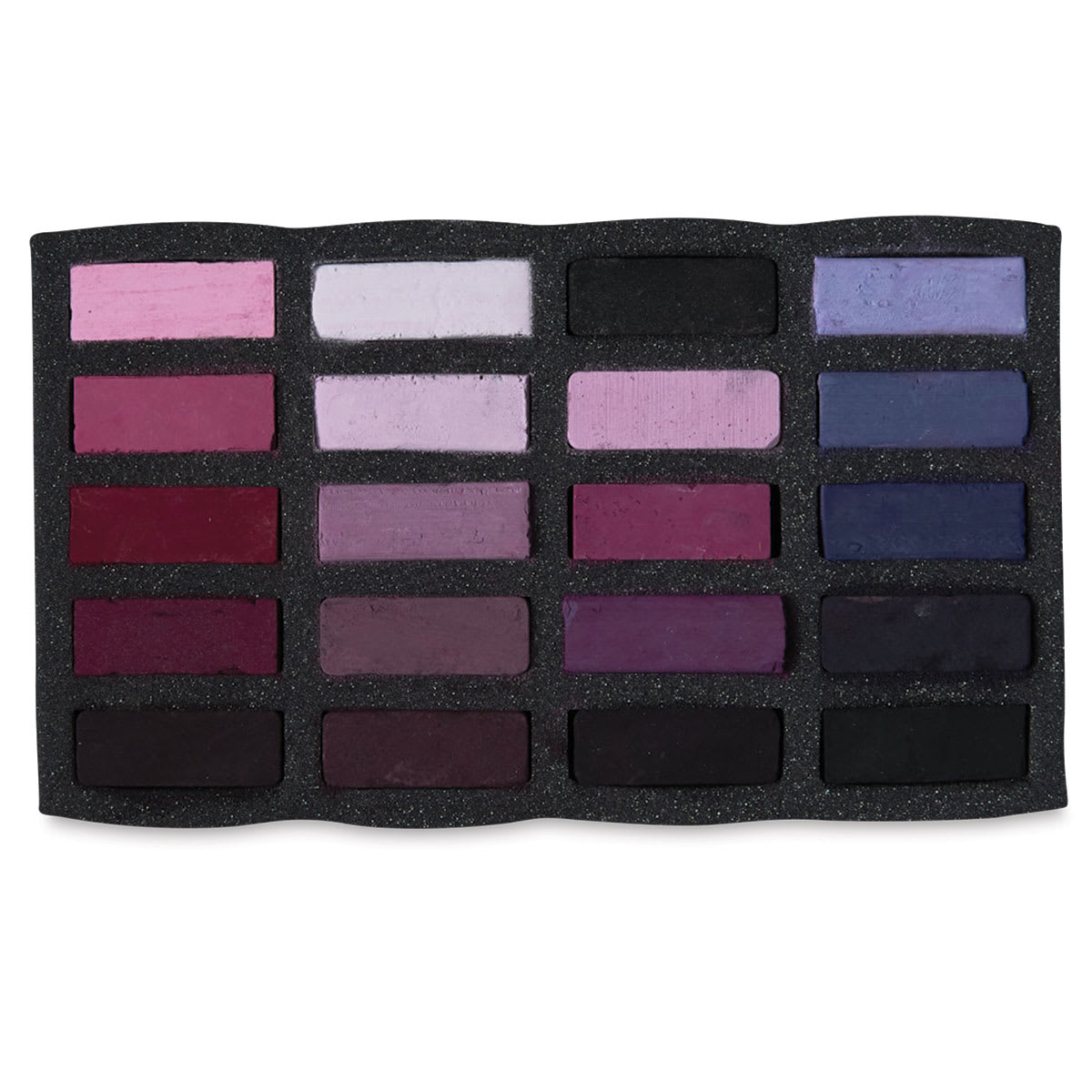 Art Spectrum Extra Soft Square Pastel - Violets Set of 20 shown in tray Art Spectrum Extra Soft Square Pastel - Violets Set of 20 shown in tray