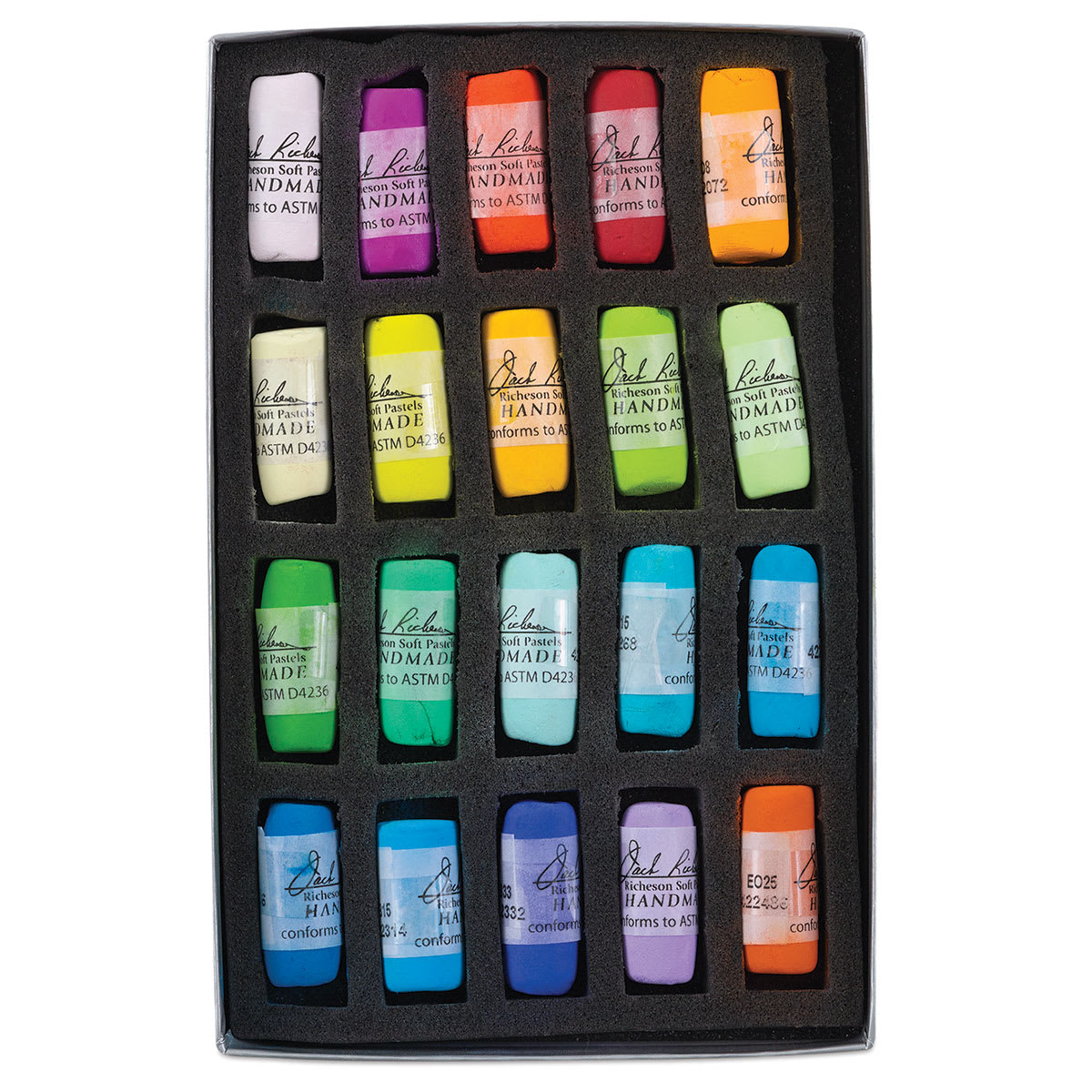 Richeson Soft Handrolled Pastels - Color Wheel, Vibrant, Set of 20 Richeson Soft Handrolled Pastels - Color Wheel, Vibrant, Set of 20