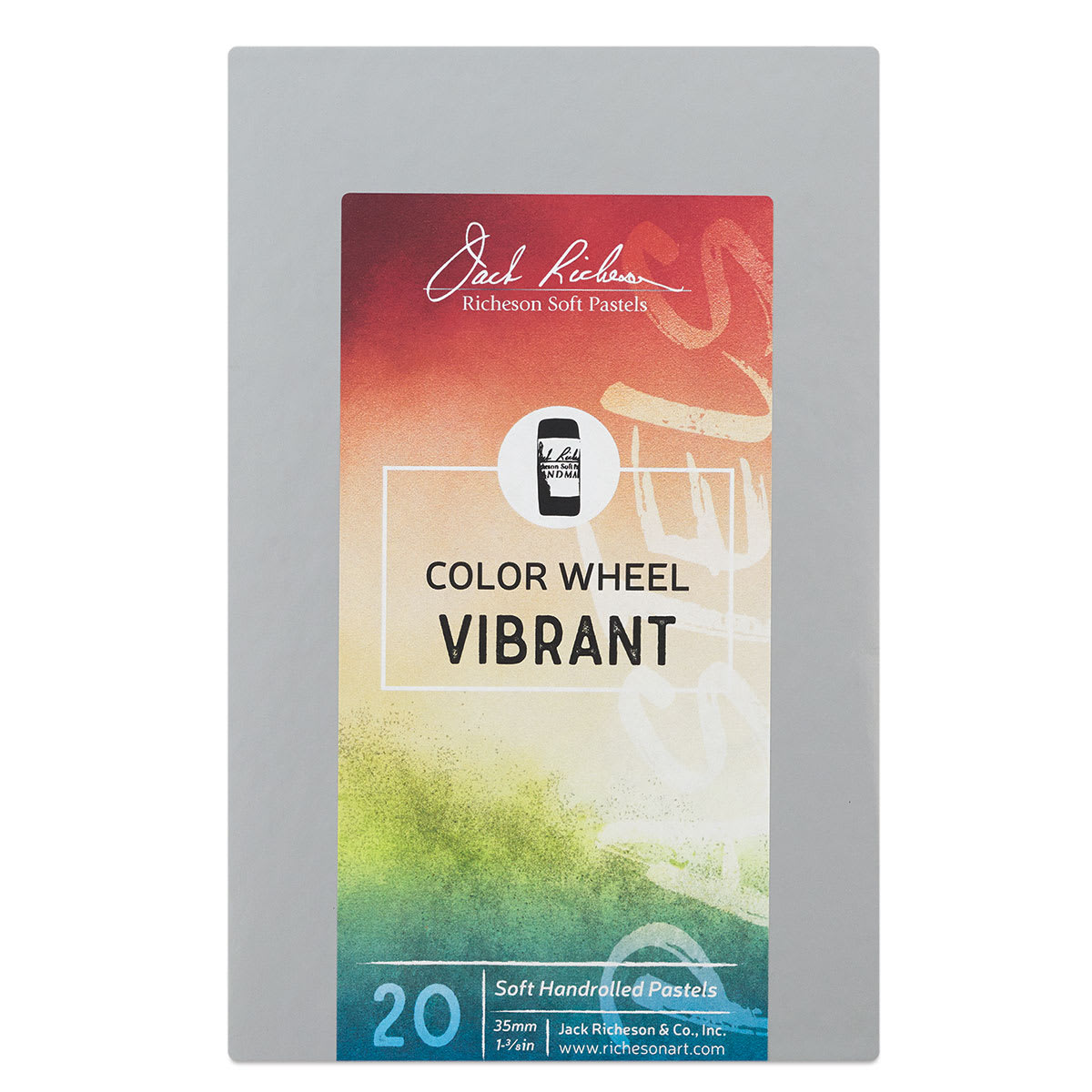 Richeson Soft Handrolled Pastels - Color Wheel, Vibrant Outside of Packaging Richeson Soft Handrolled Pastels - Color Wheel, Vibrant Outside of Packaging