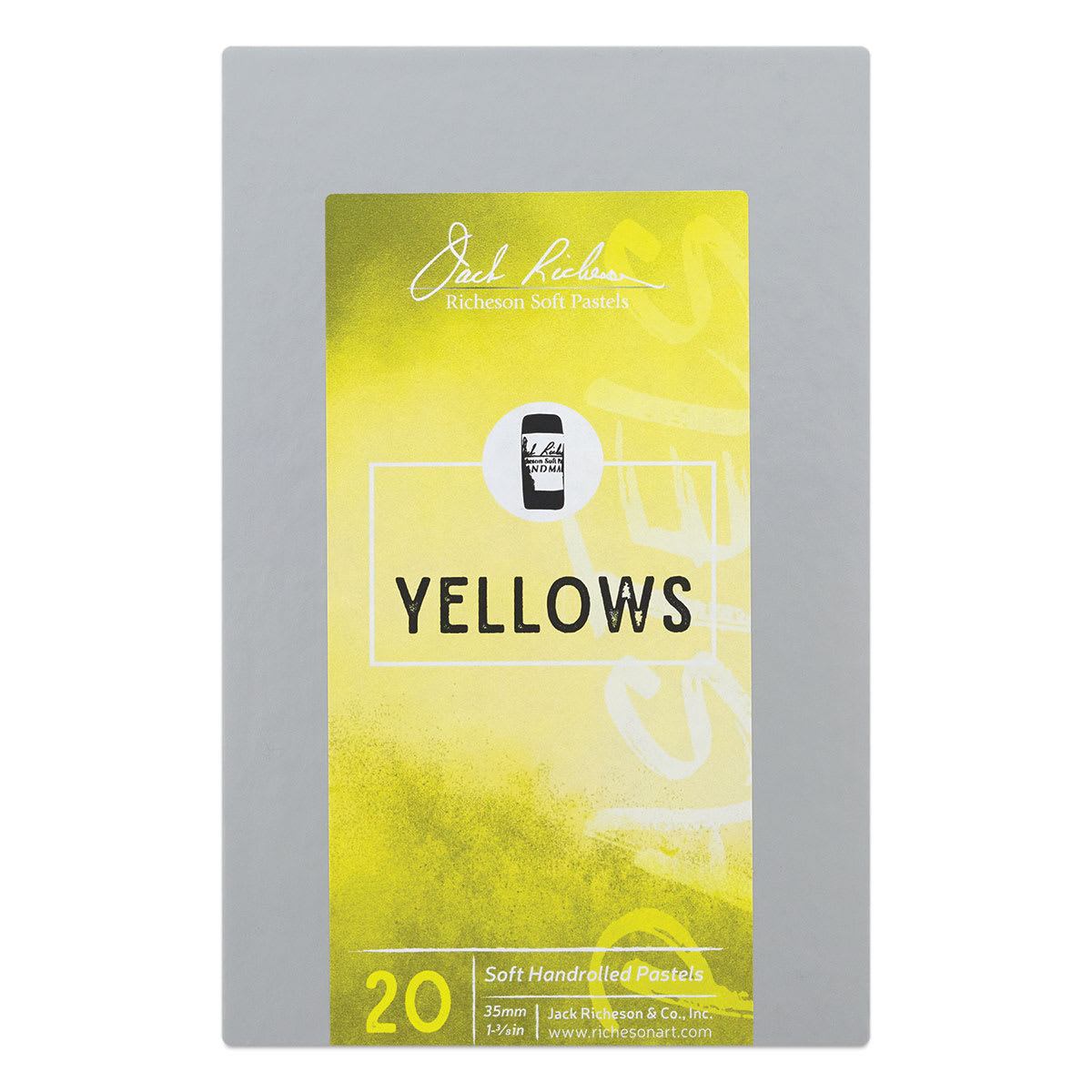 Richeson Soft Handrolled Pastels - Yellows Outside of Packaging Richeson Soft Handrolled Pastels - Yellows Outside of Packaging