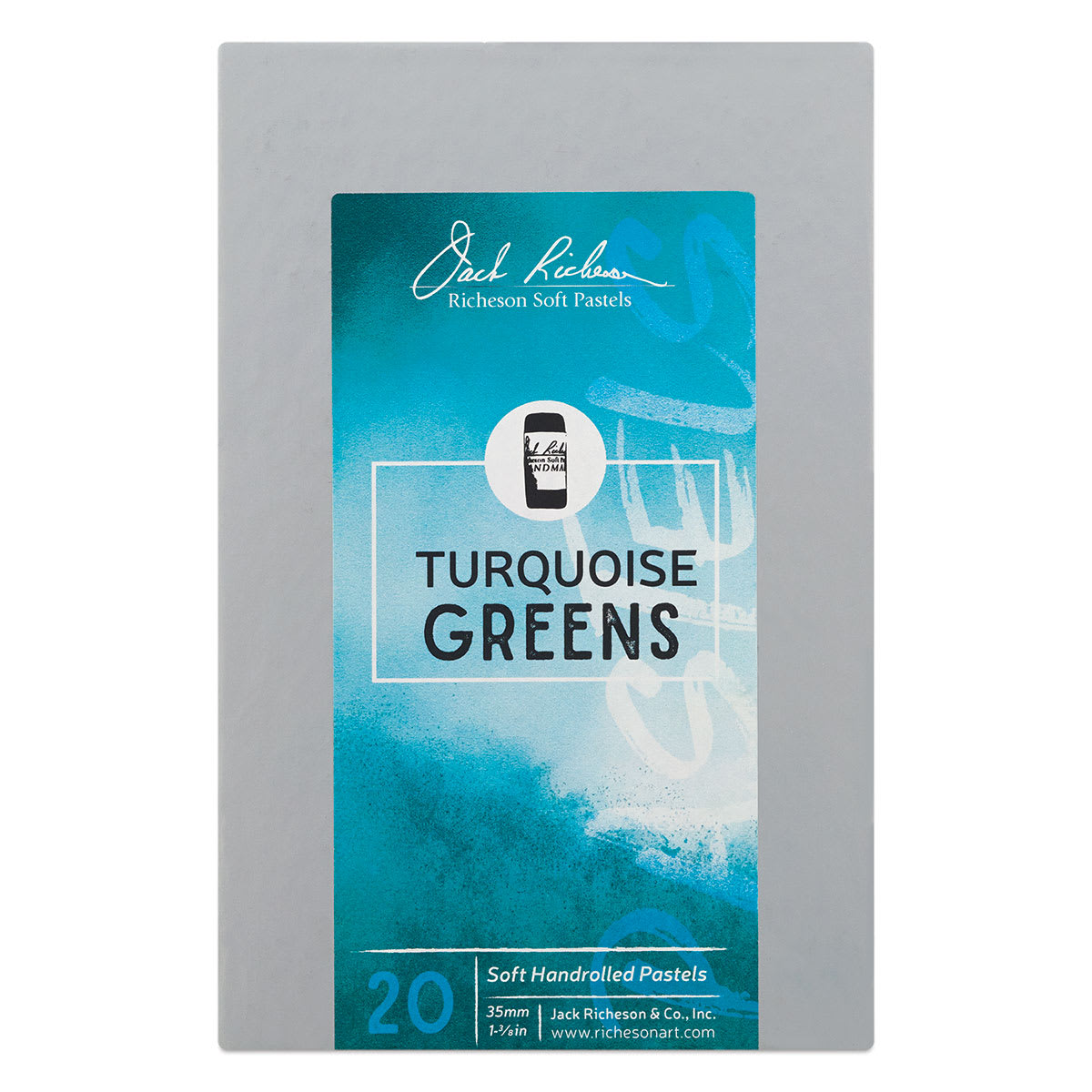 Richeson Soft Handrolled Pastels - Turquoise Greens Outside of Packaging Richeson Soft Handrolled Pastels - Turquoise Greens Outside of Packaging