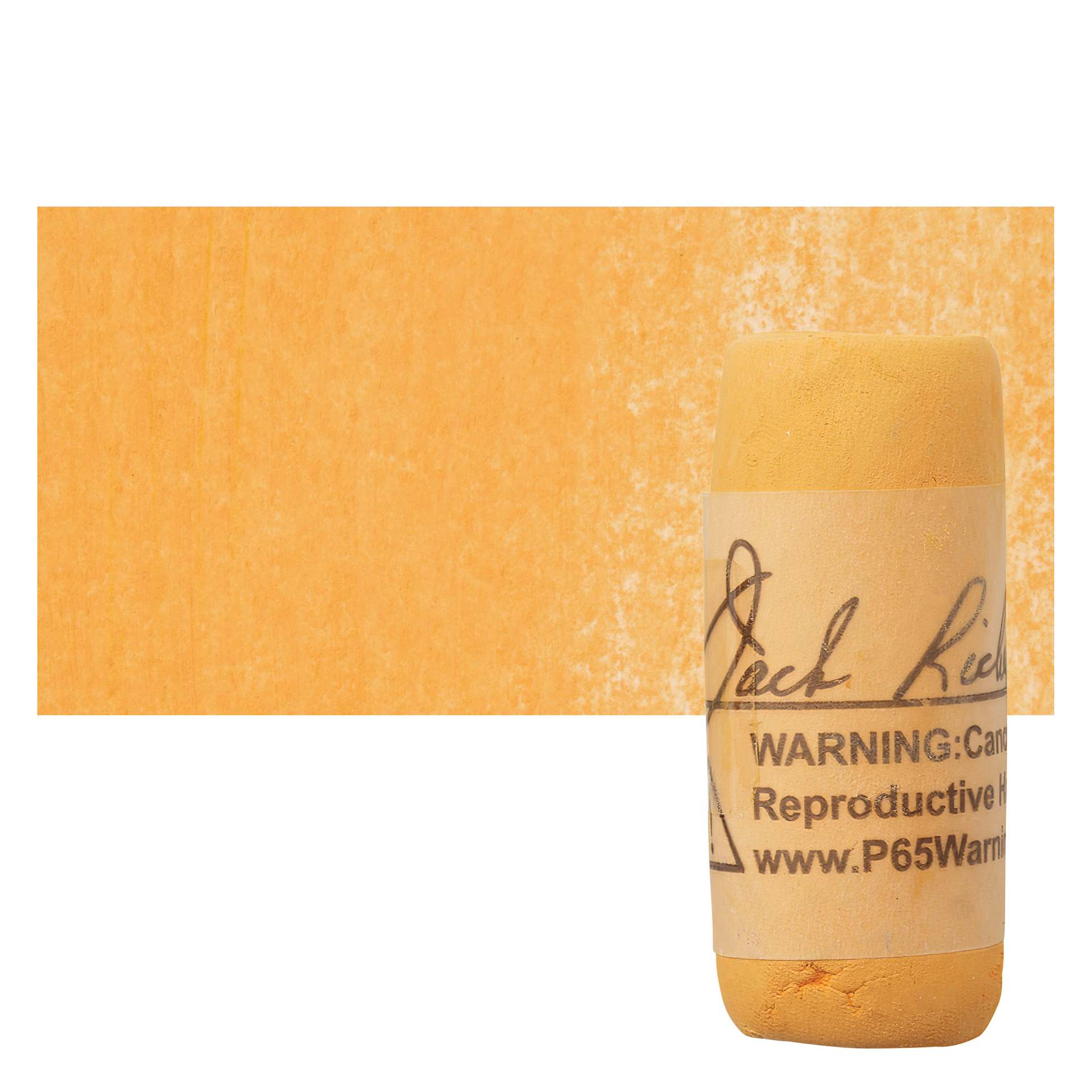 Richeson Soft Handrolled Pastel - Orange O16, pastel and swatch