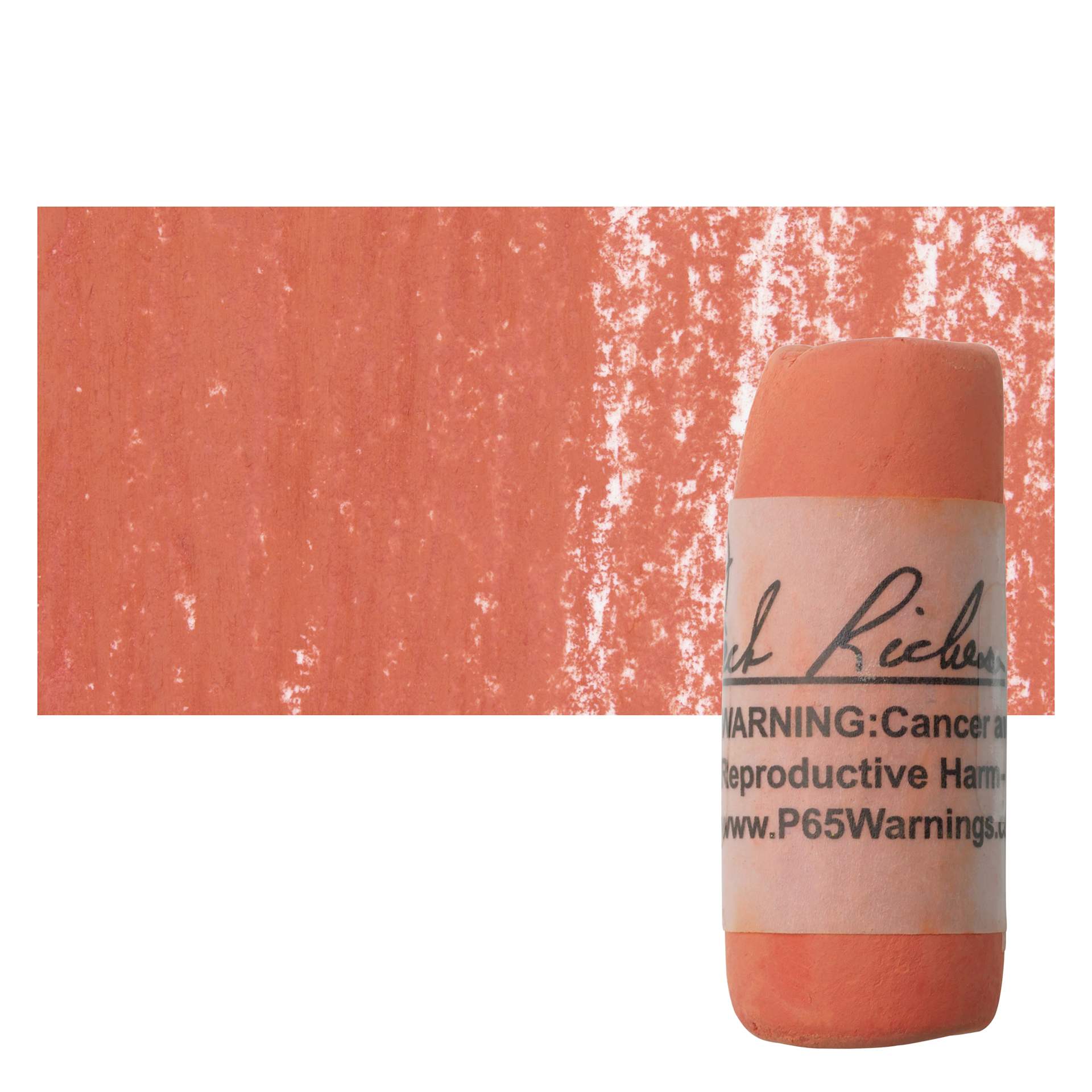 Richeson Soft Handrolled Pastel - Earth Orange EO16, pastel and swatch