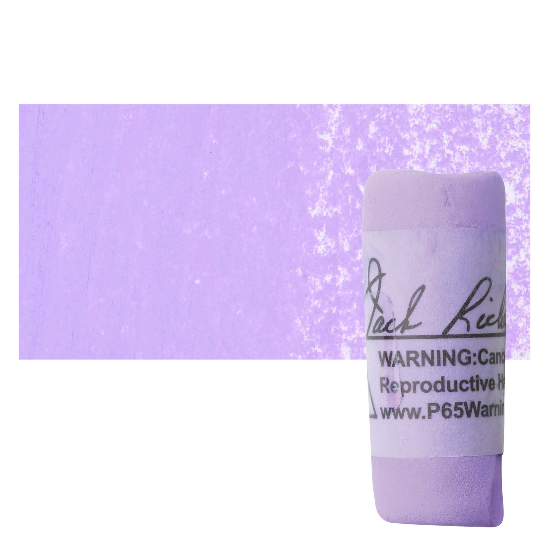 Richeson Soft Handrolled Pastel - Violet V3, pastel and swatch