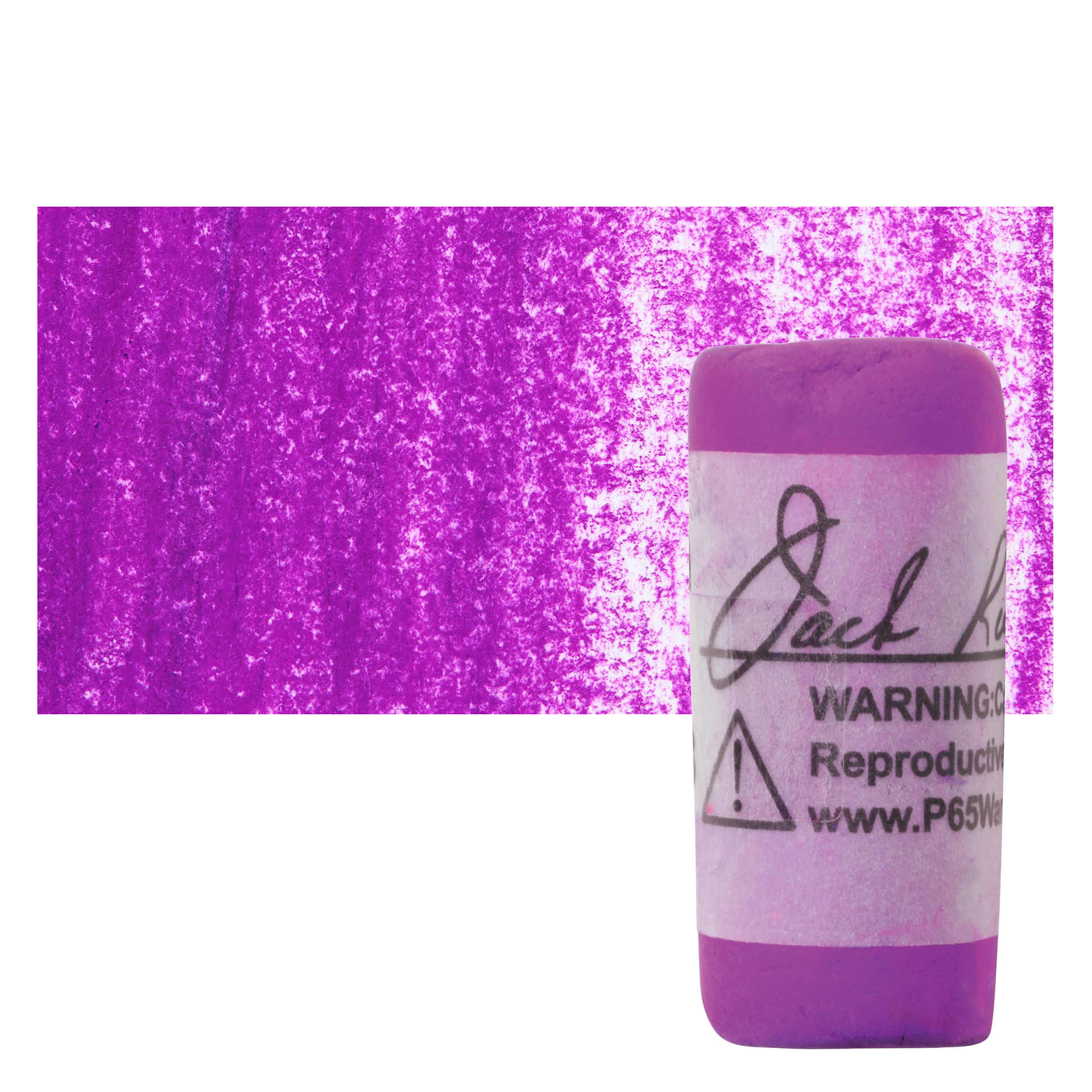 Richeson Soft Handrolled Pastel - Violet V21, pastel and swatch