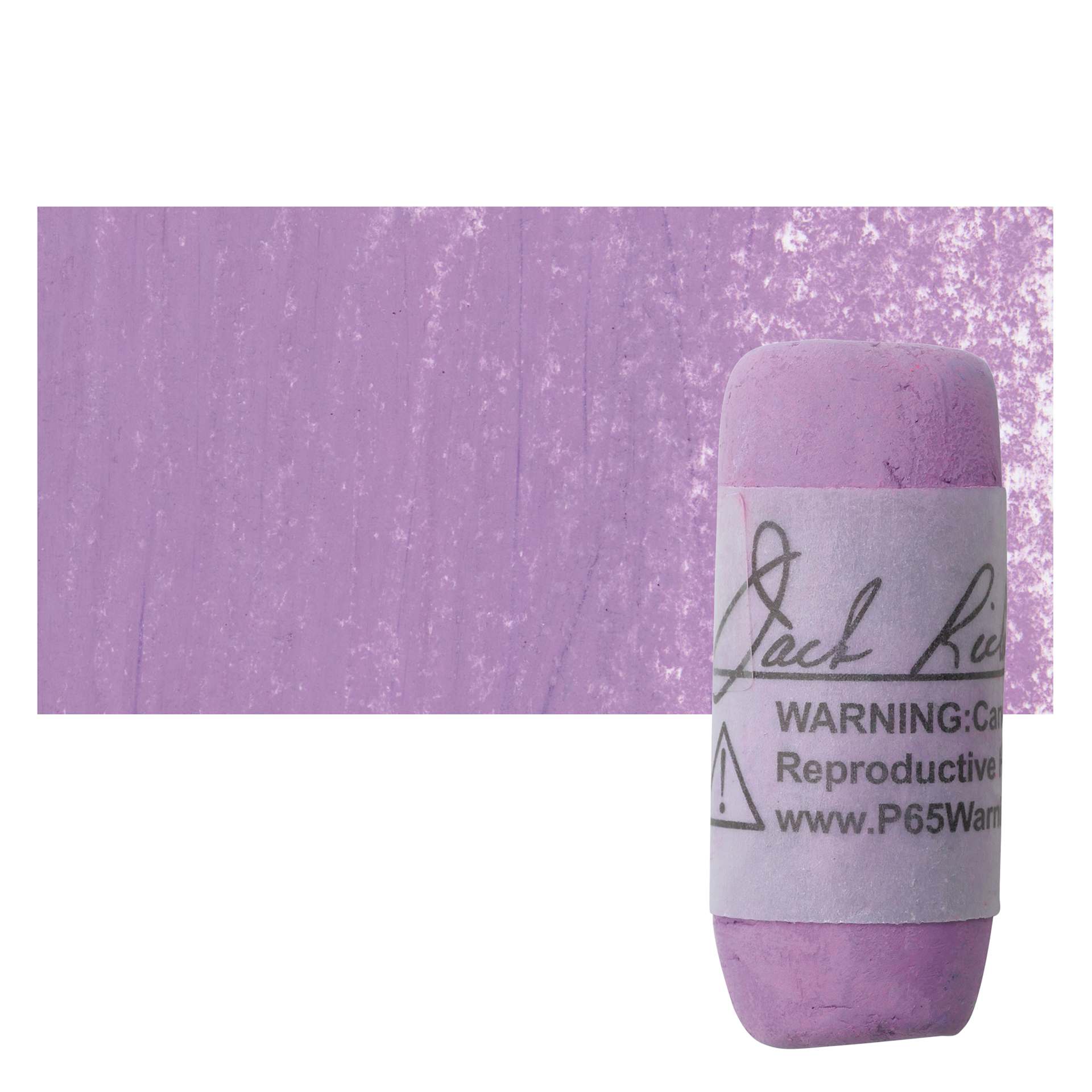 Richeson Soft Handrolled Pastel - Violet V33, pastel and swatch