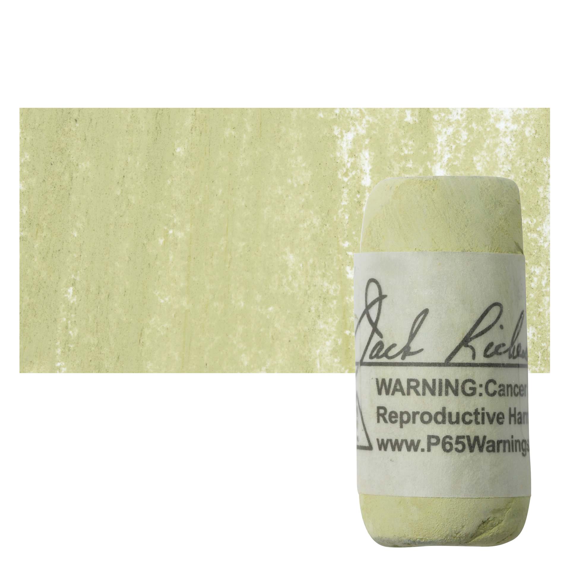 Richeson Soft Handrolled Pastel - Earth Green EG7, pastel and swatch