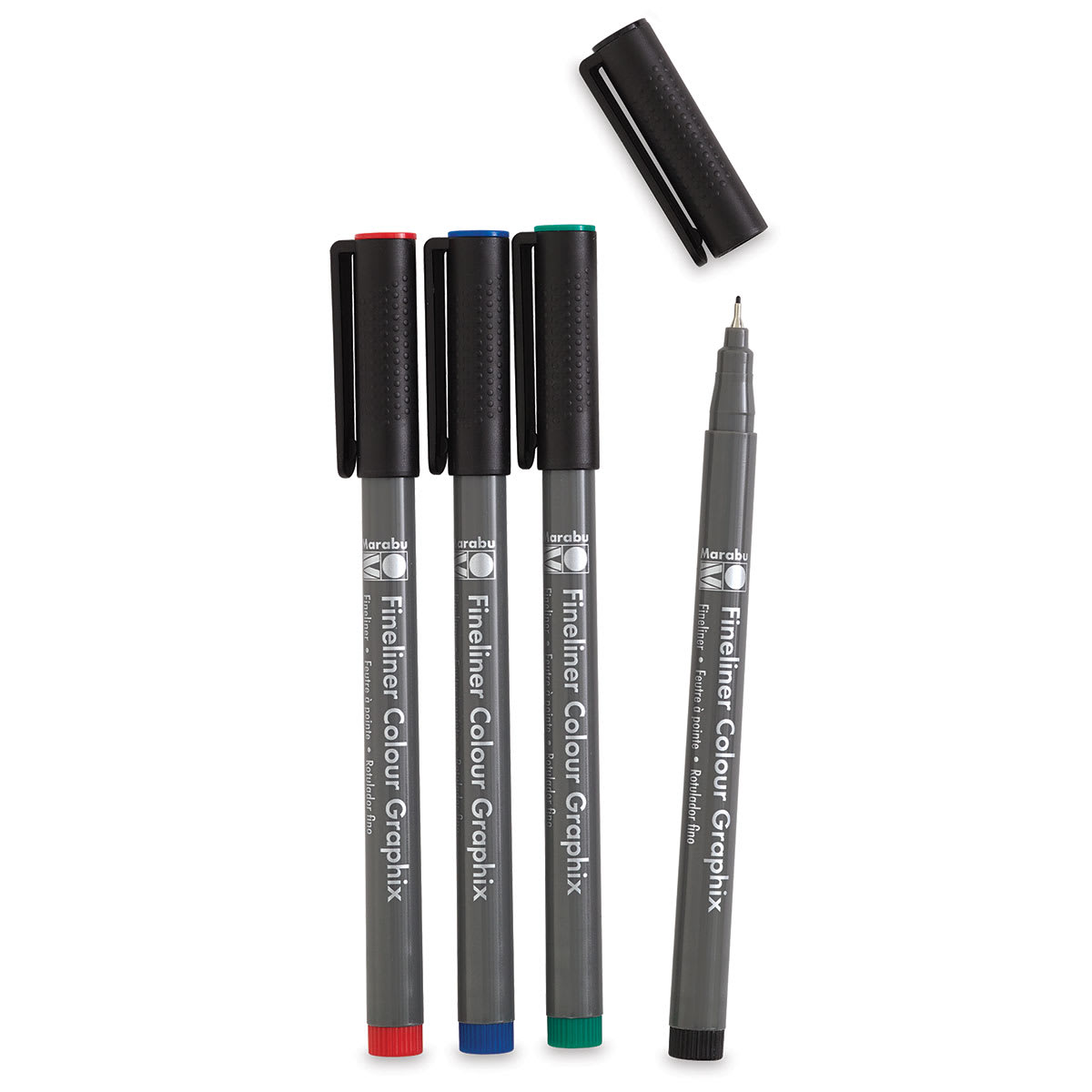 Marabu Fineliner Graphix Pens, Set of 4-Skyline