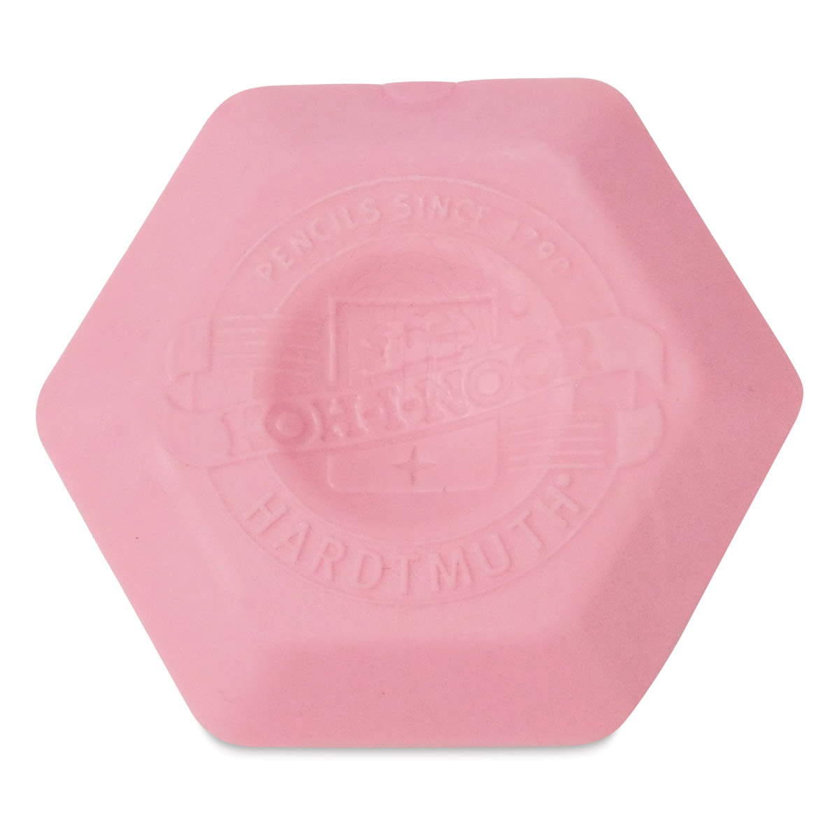 Koh-I-Noor Hexagon Thermoplastic Eraser - Single Eraser, 1-1/2" Pink (color may vary)