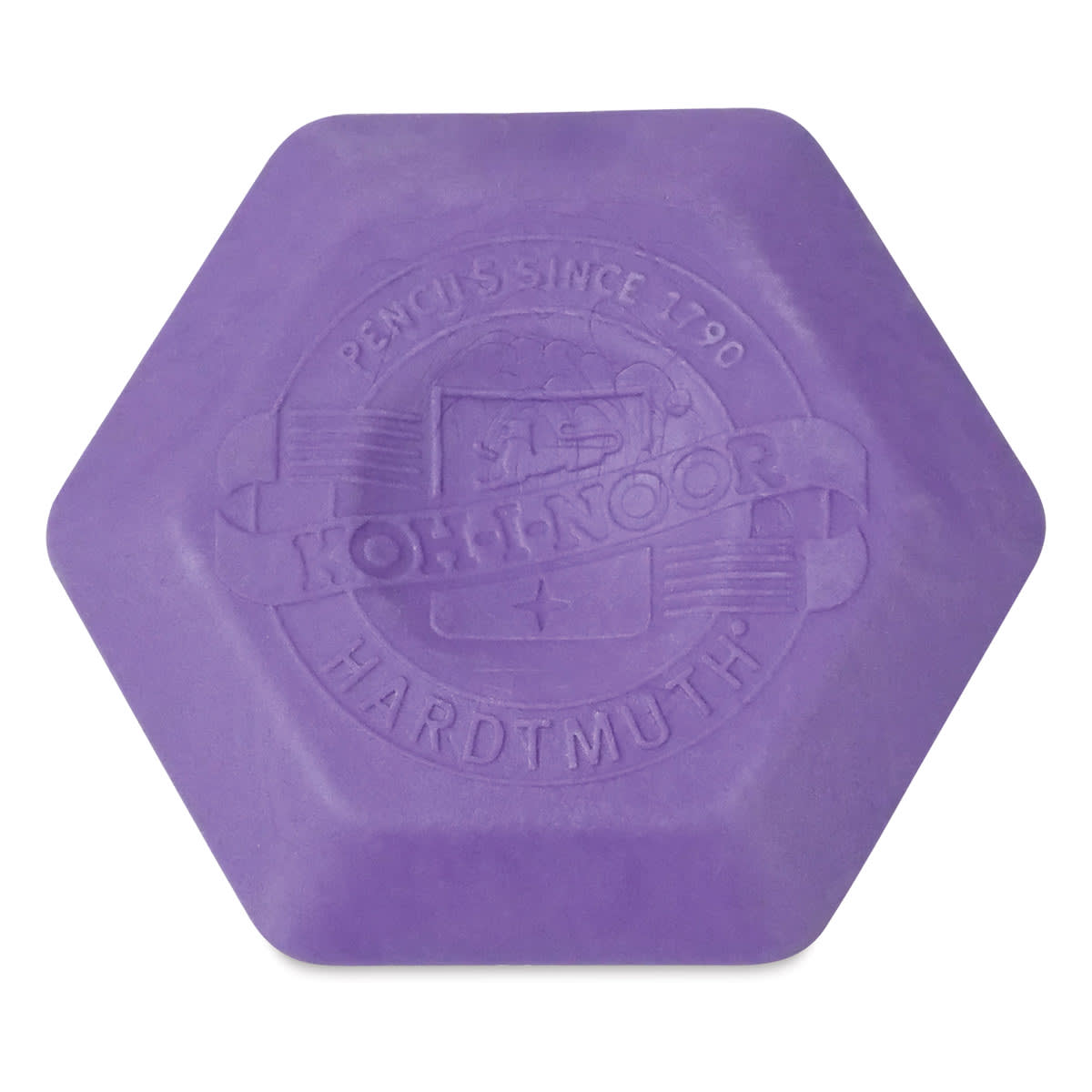 Koh-I-Noor Hexagon Thermoplastic Eraser - Single Eraser, 1-1/2" Purple (color may vary)